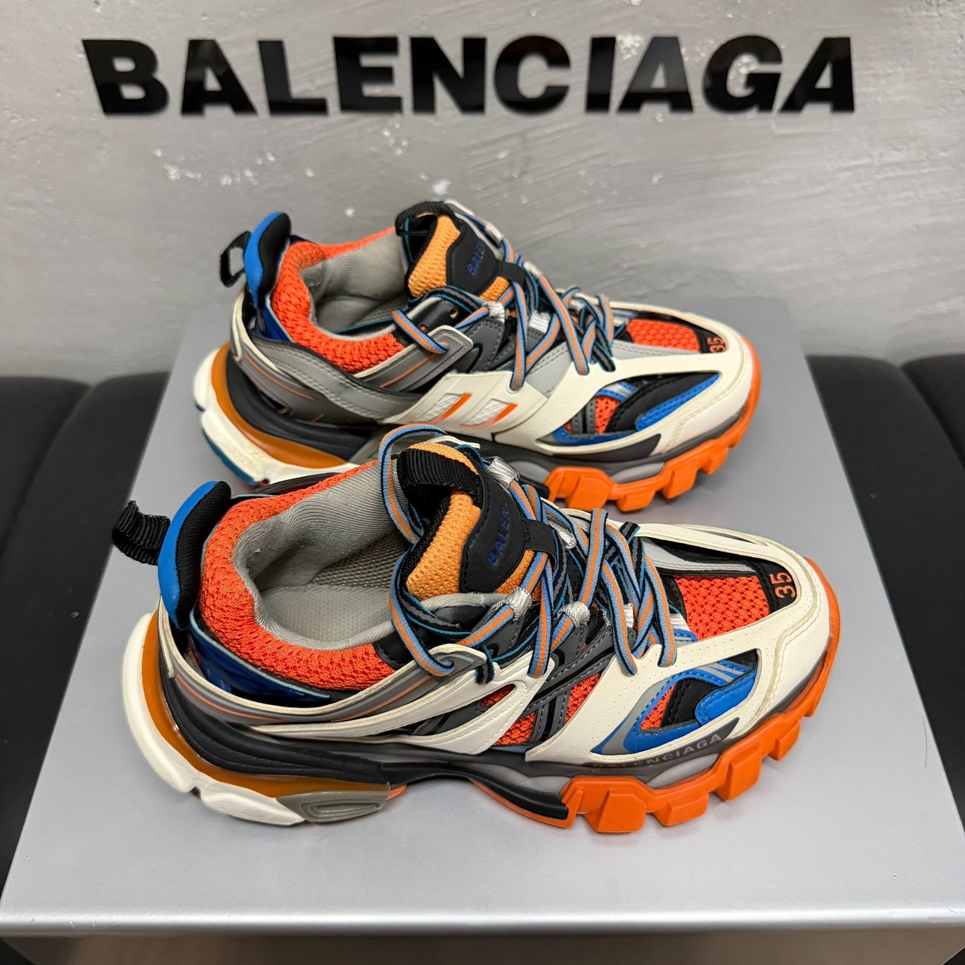 Balenciaga Track Dad Sneakers Multi — back