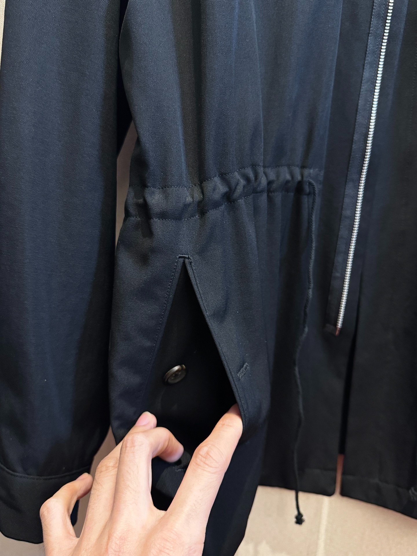 Yohji Yamamoto 89AW Drawstring Jacket — label