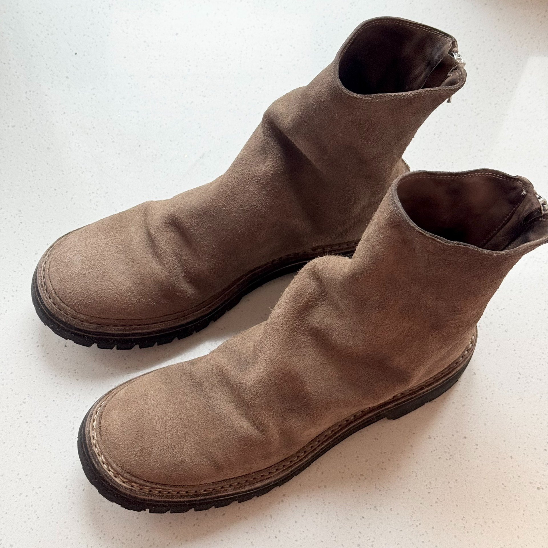 COMOLI x GUIDI Back Zip Boots