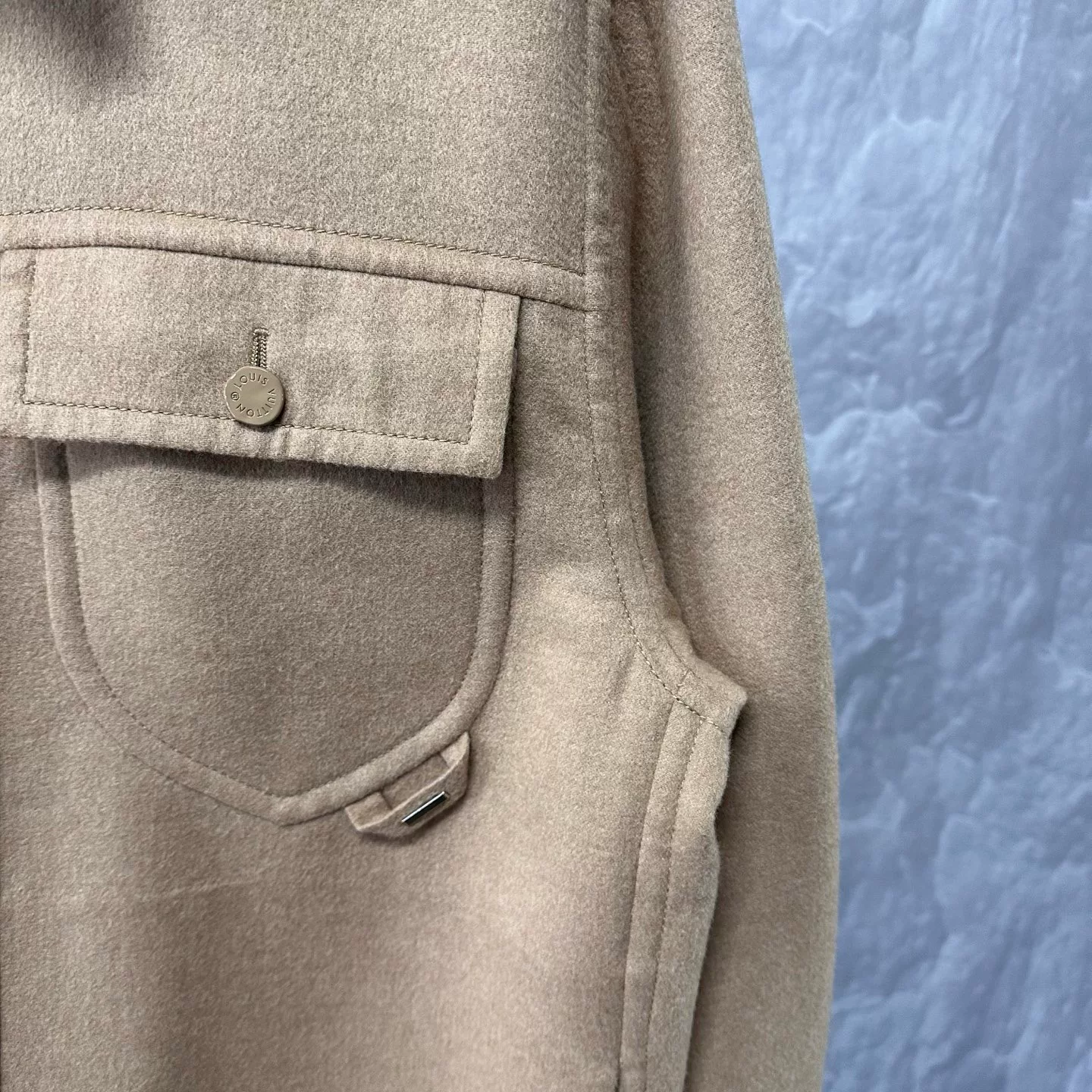 Louis Vuitton SS24 Logo Wool Jacket — detail