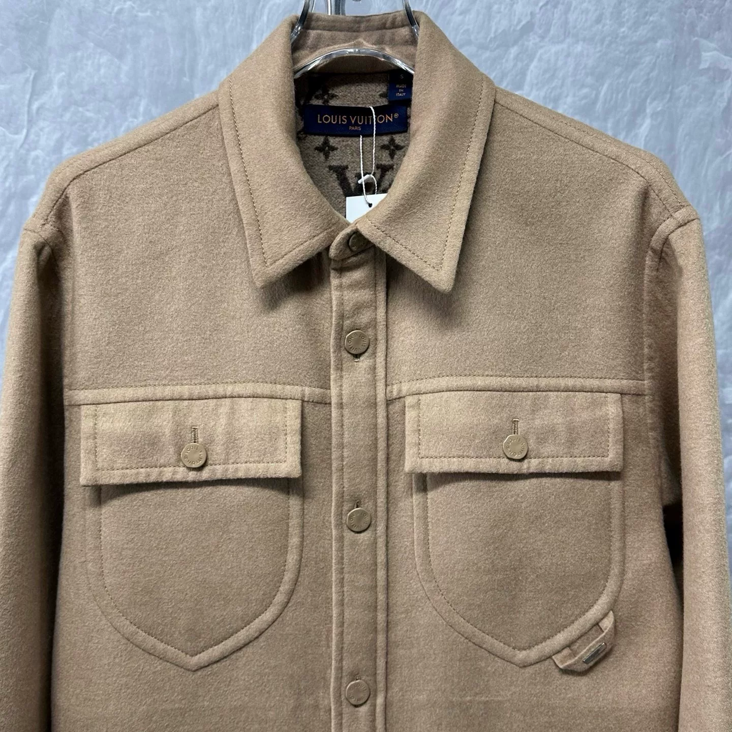 Louis Vuitton SS24 Logo Wool Jacket — front