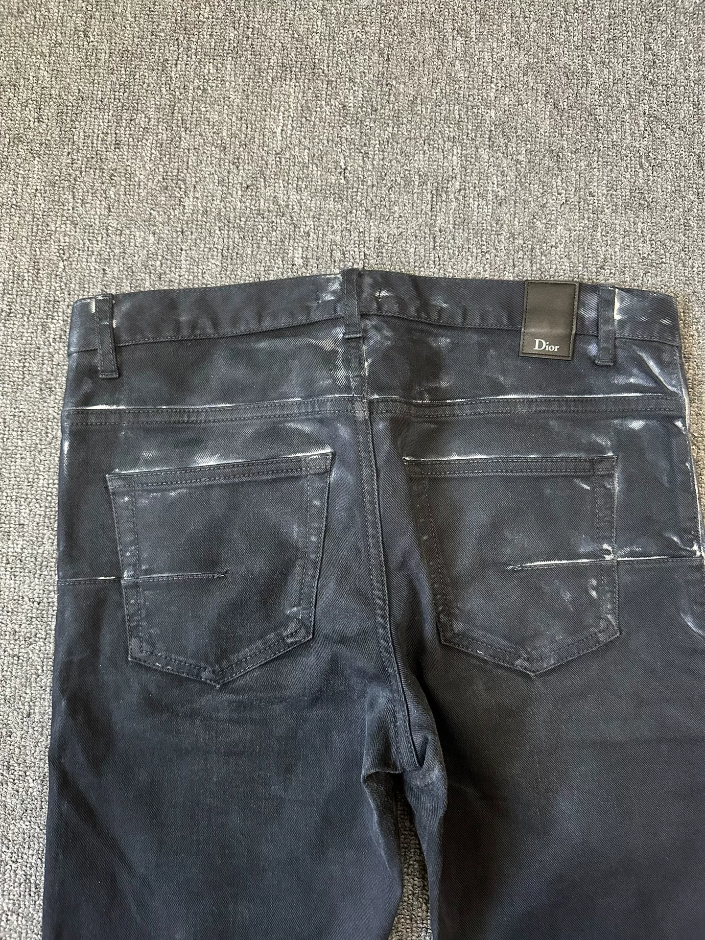 Dior Homme Paint Splatter Jeans — back