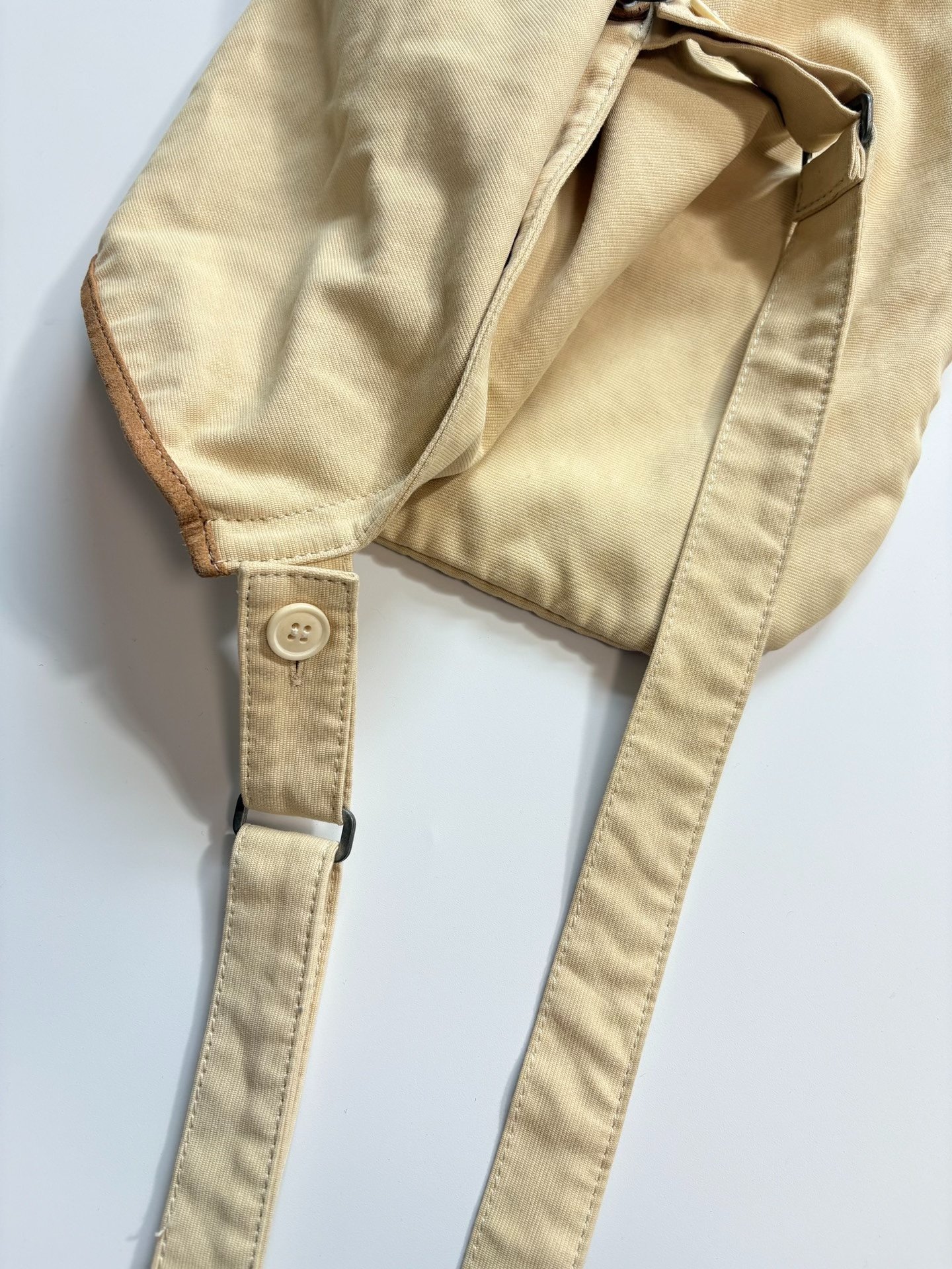 VISVIM MIL Distressed Shoulder Bag — label