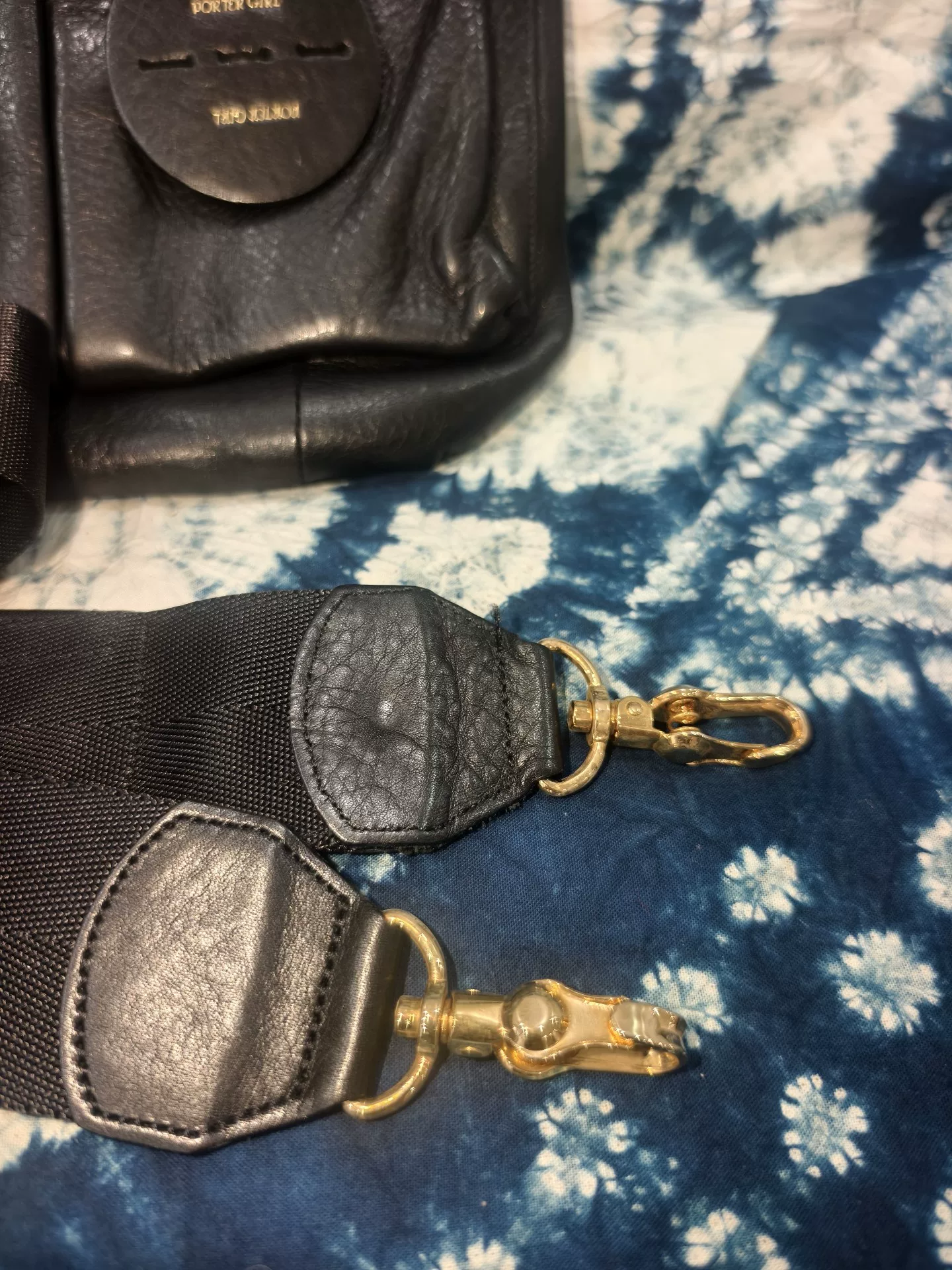 Porter Girl Leather Single-Shoulder Crossbody — back