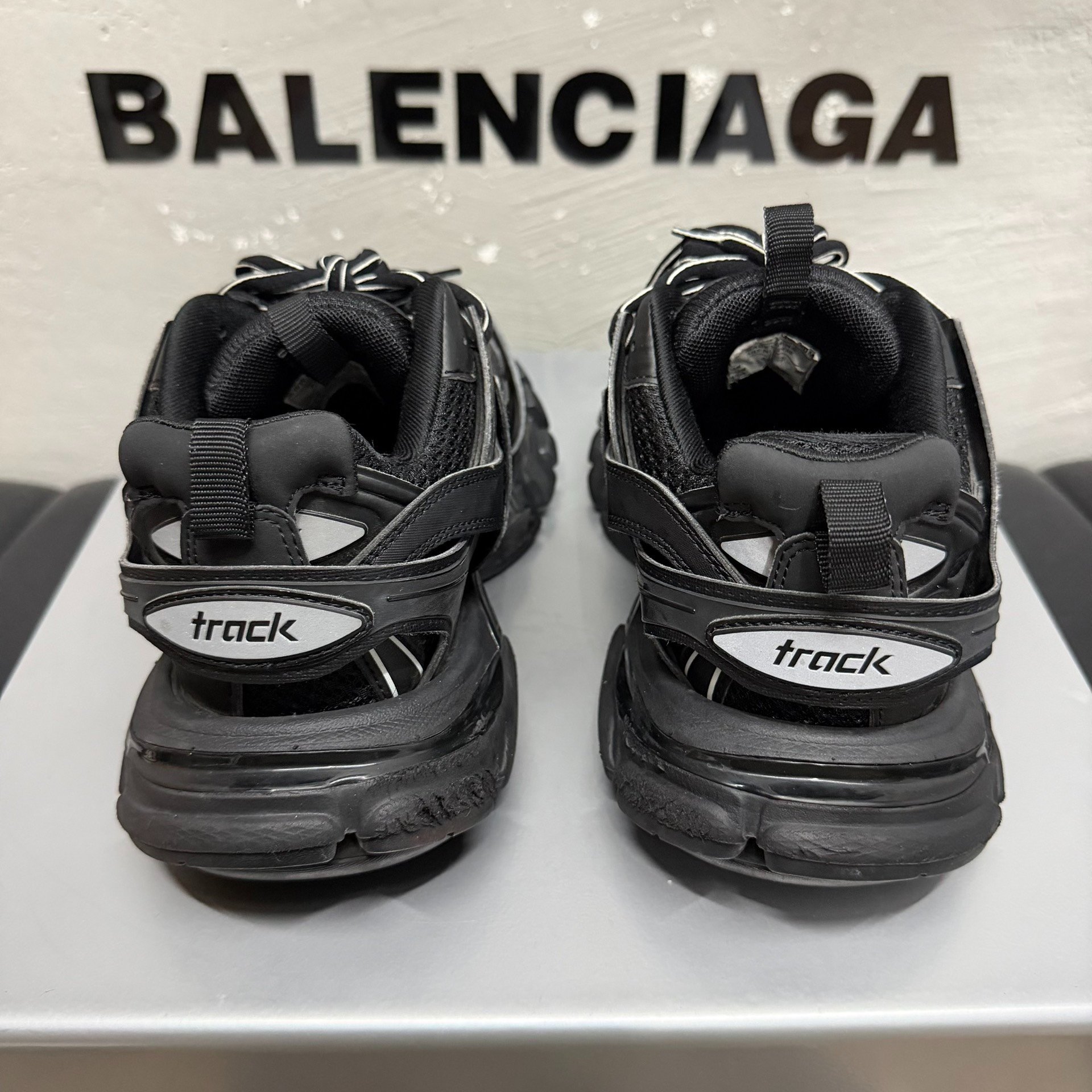 Balenciaga Track Dad Shoes — label