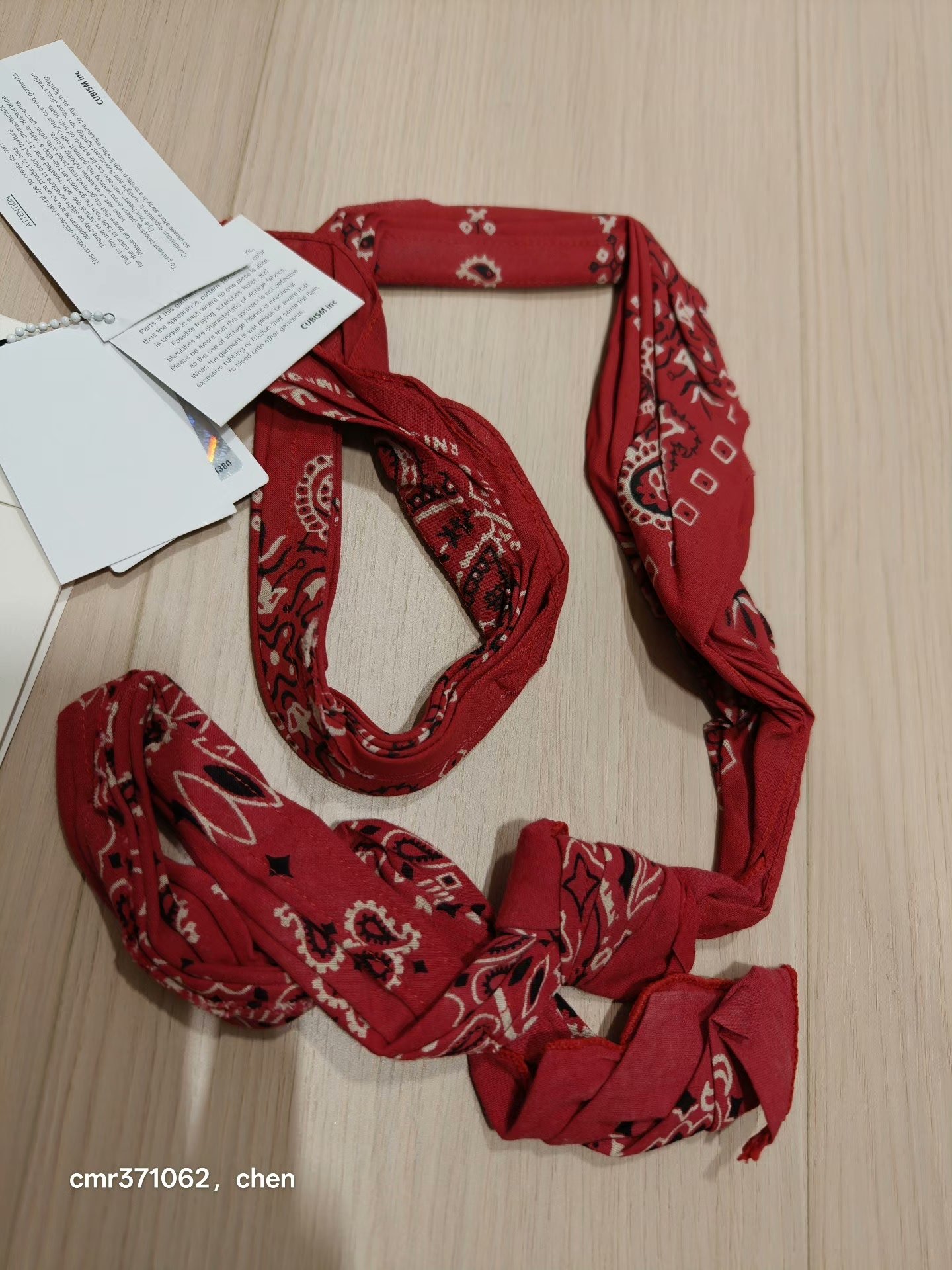 VISVIM 18SS SPOT BANDANA BELT — detail