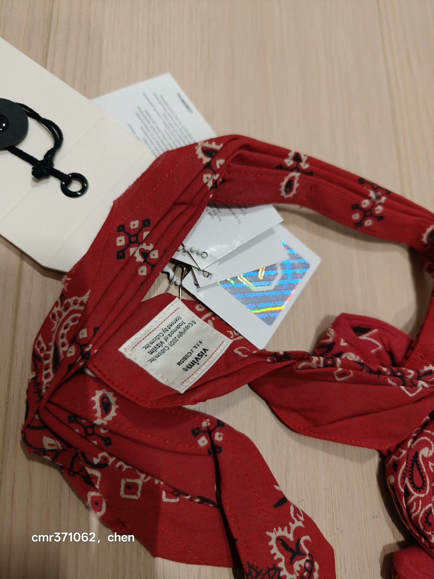 VISVIM 18SS SPOT BANDANA BELT — front