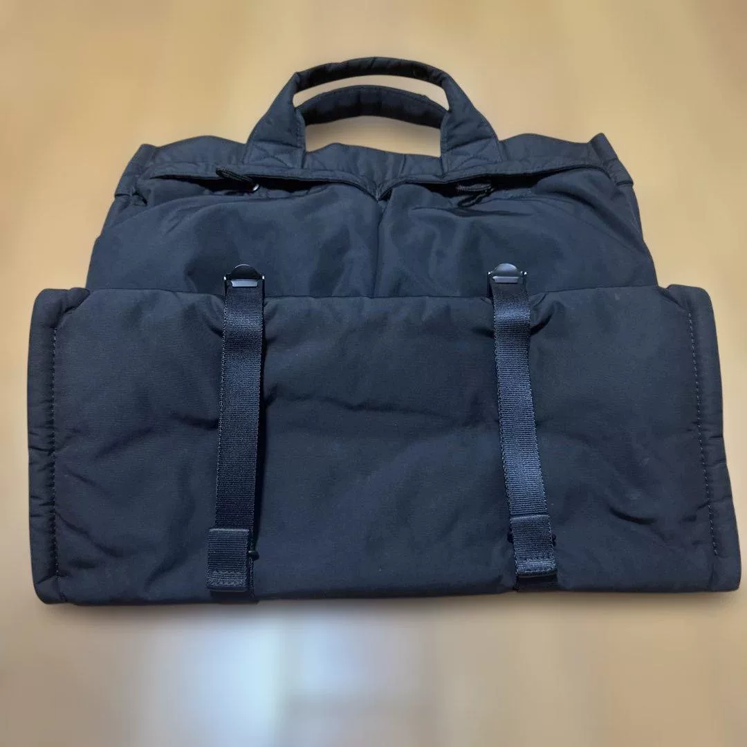 PORTER SENSES Black 2WAY Tote L — back