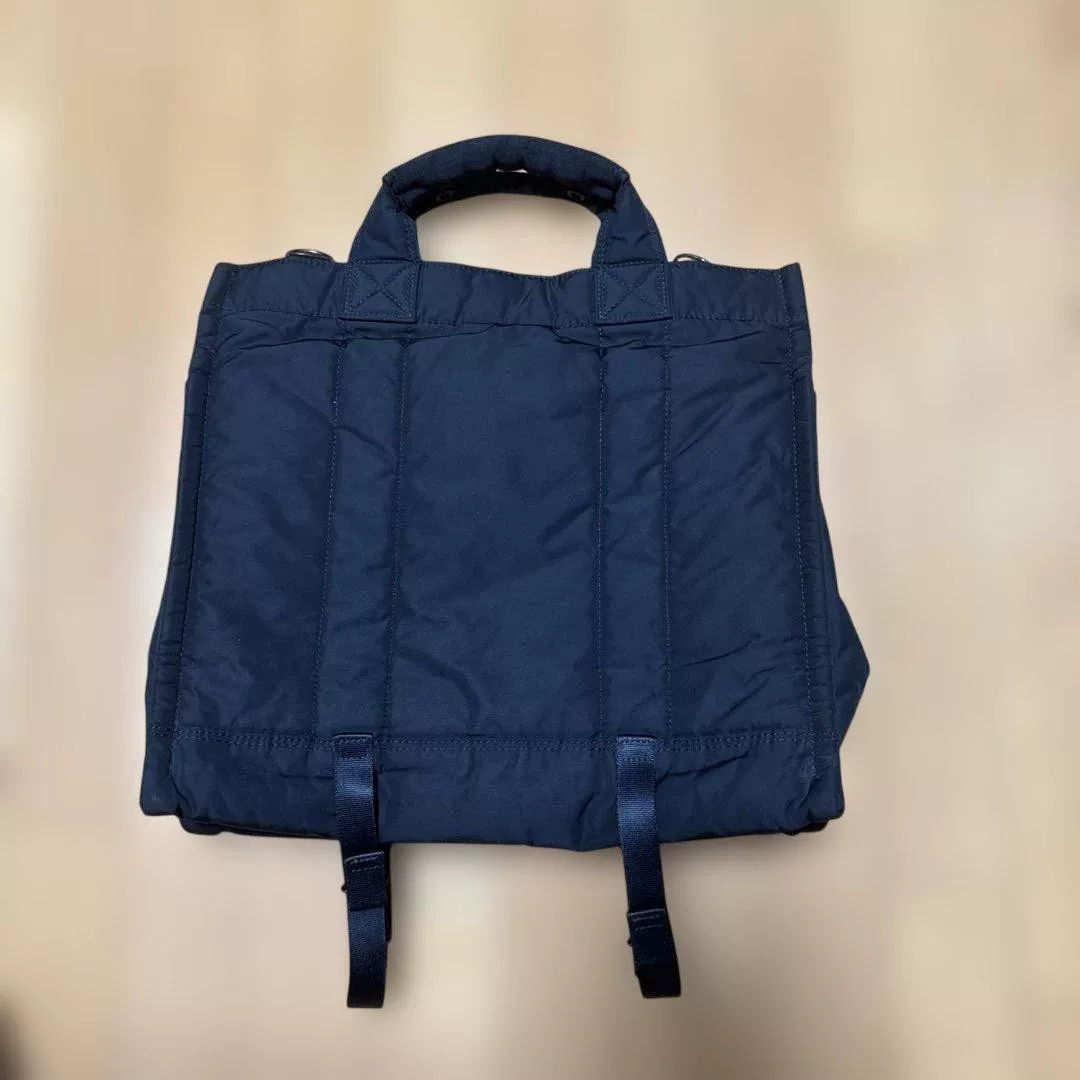PORTER SENSES Black 2WAY Tote L — front
