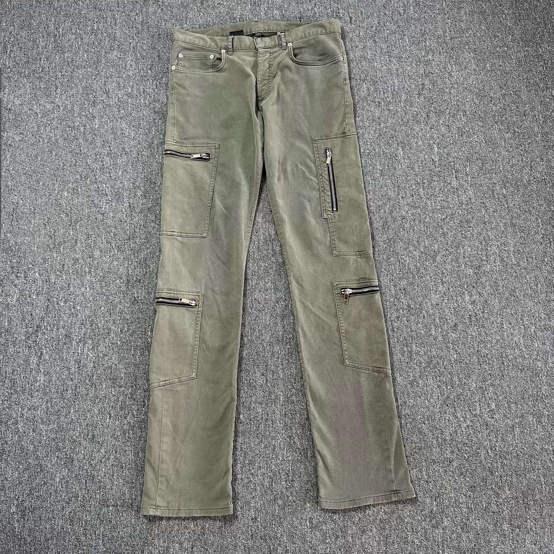 Dior Army Green Multi-Zip Cargo Pants