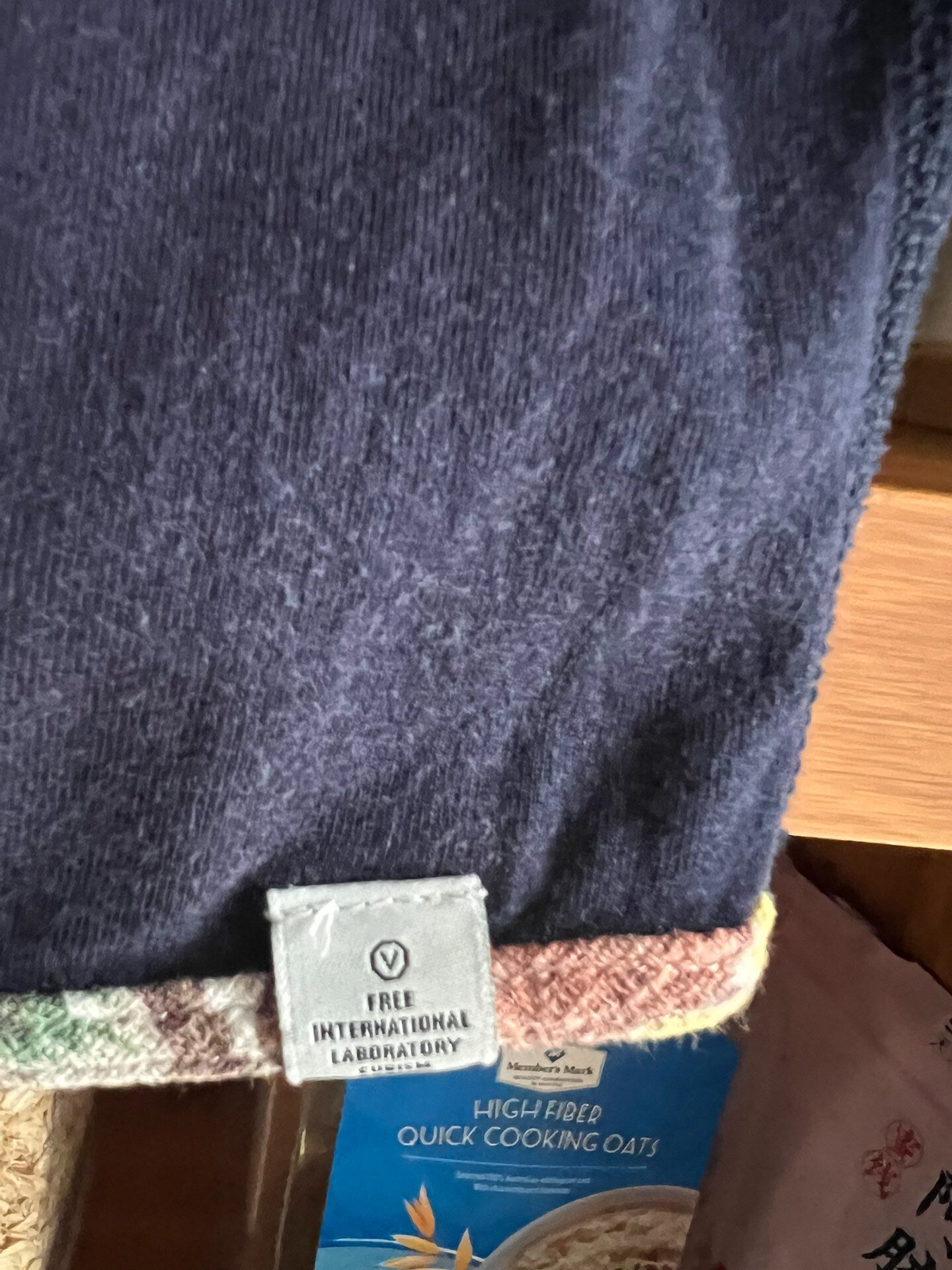 visvim 2014 Indigo Henley Short Sleeve Tee — label
