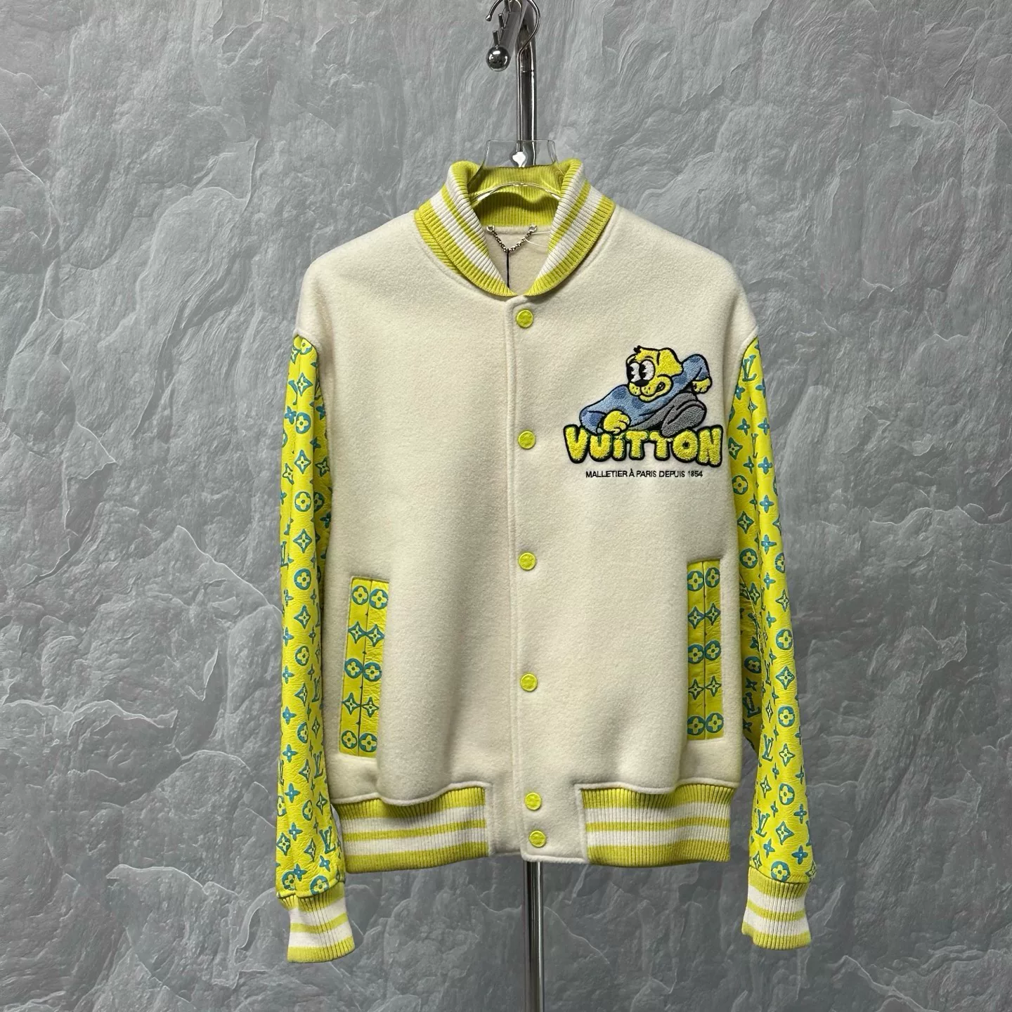 Louis Vuitton Embroidered Puppy Baseball Jacket