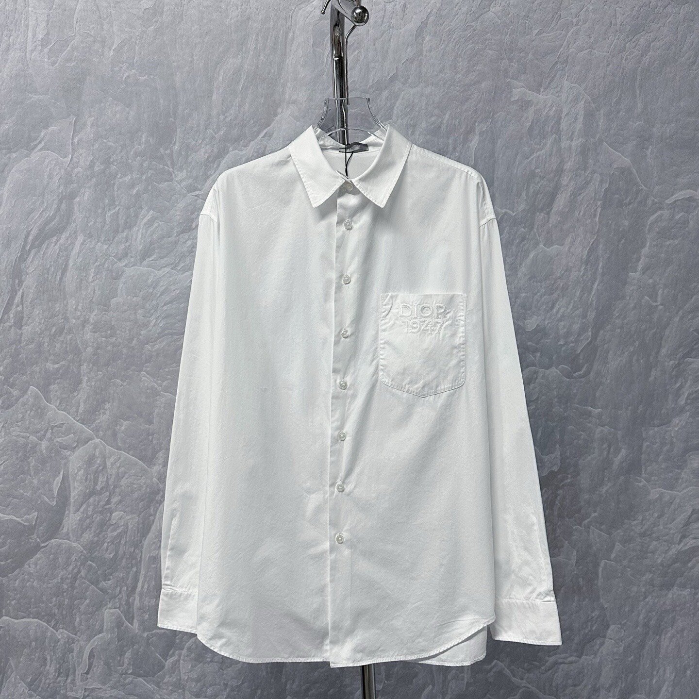 Dior 1947 Embroidered Chest Pocket Shirt