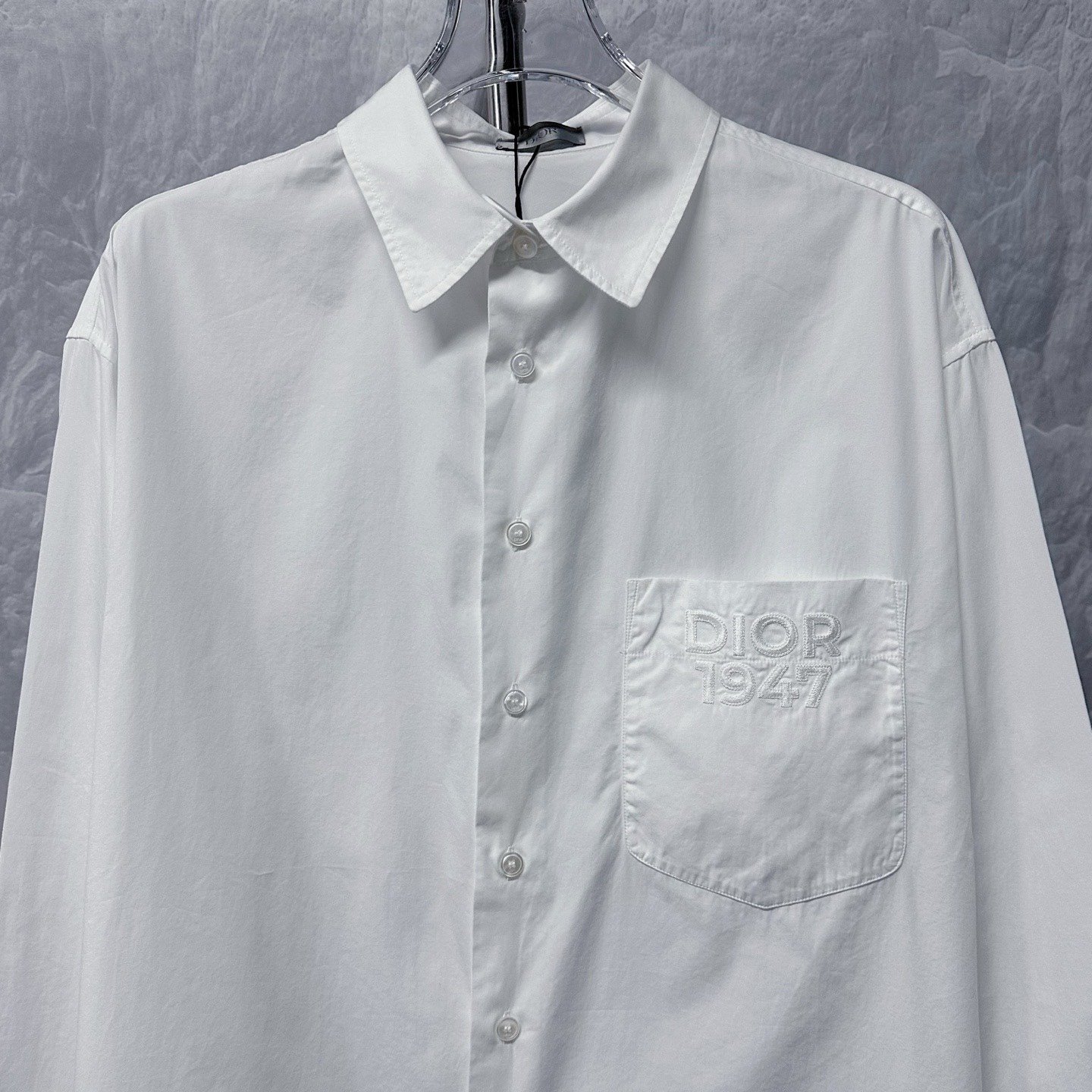 Dior 1947 Embroidered Chest Pocket Shirt — front