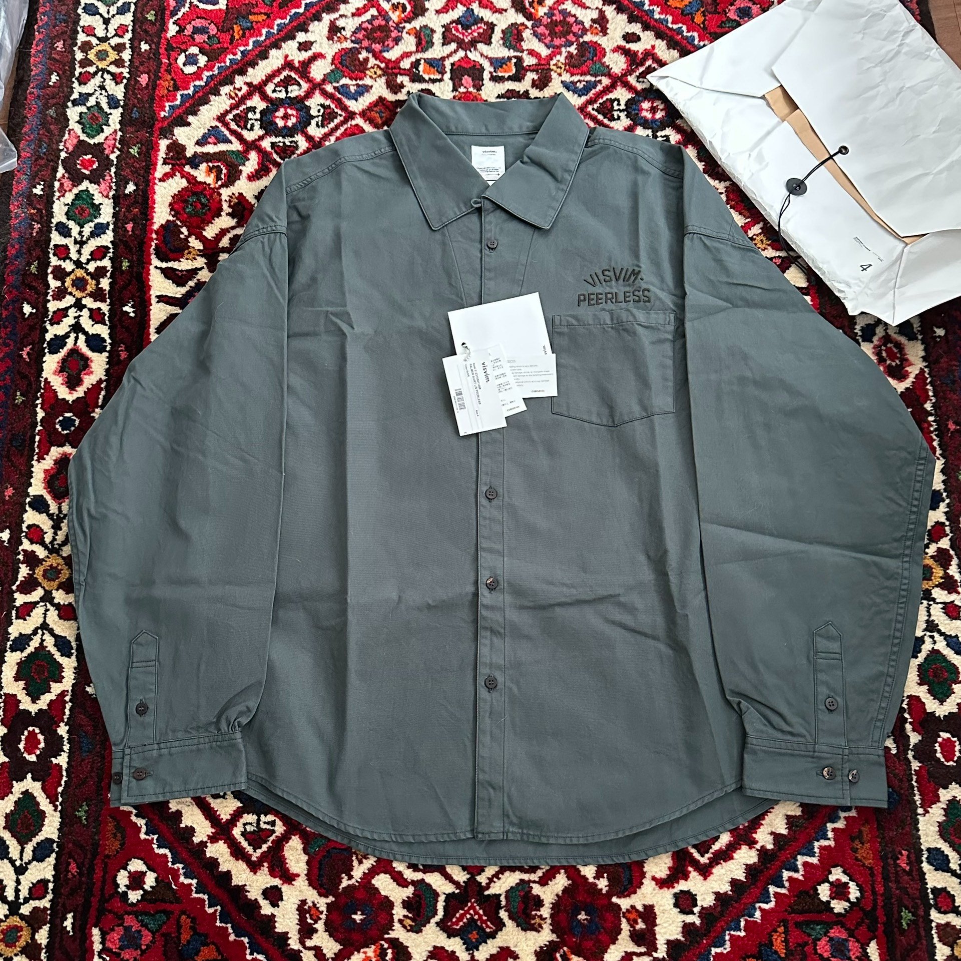 visvim 23SS Palmer L/S Shirt — detail