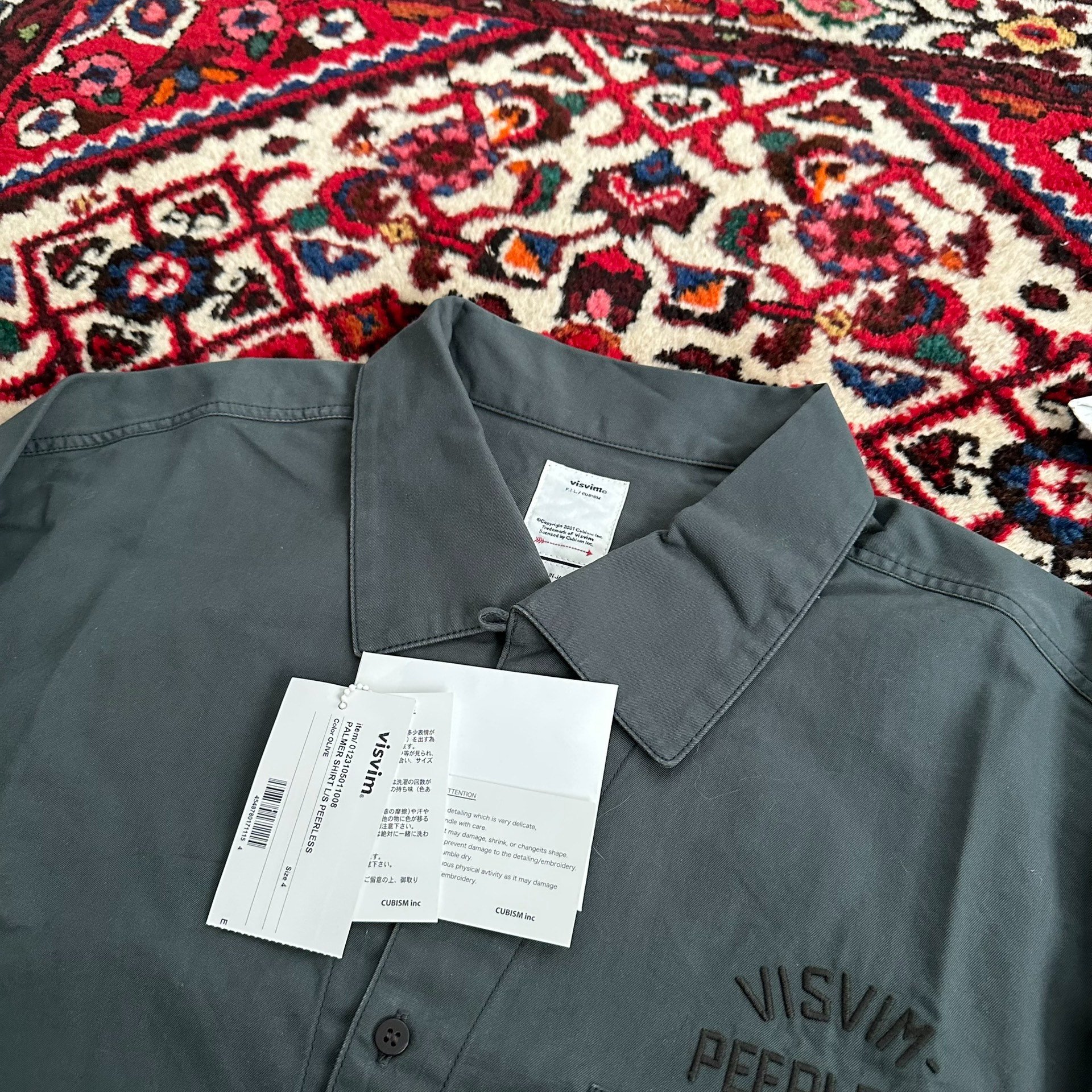 visvim 23SS Palmer L/S Shirt — label