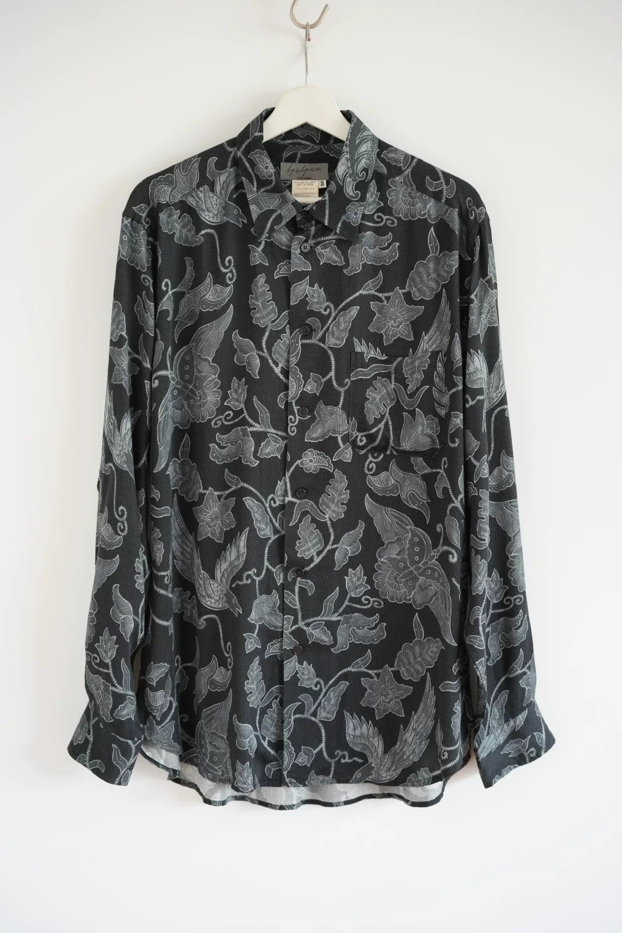 Yohji Yamamoto 06SS Floral Fauna Print Shirt