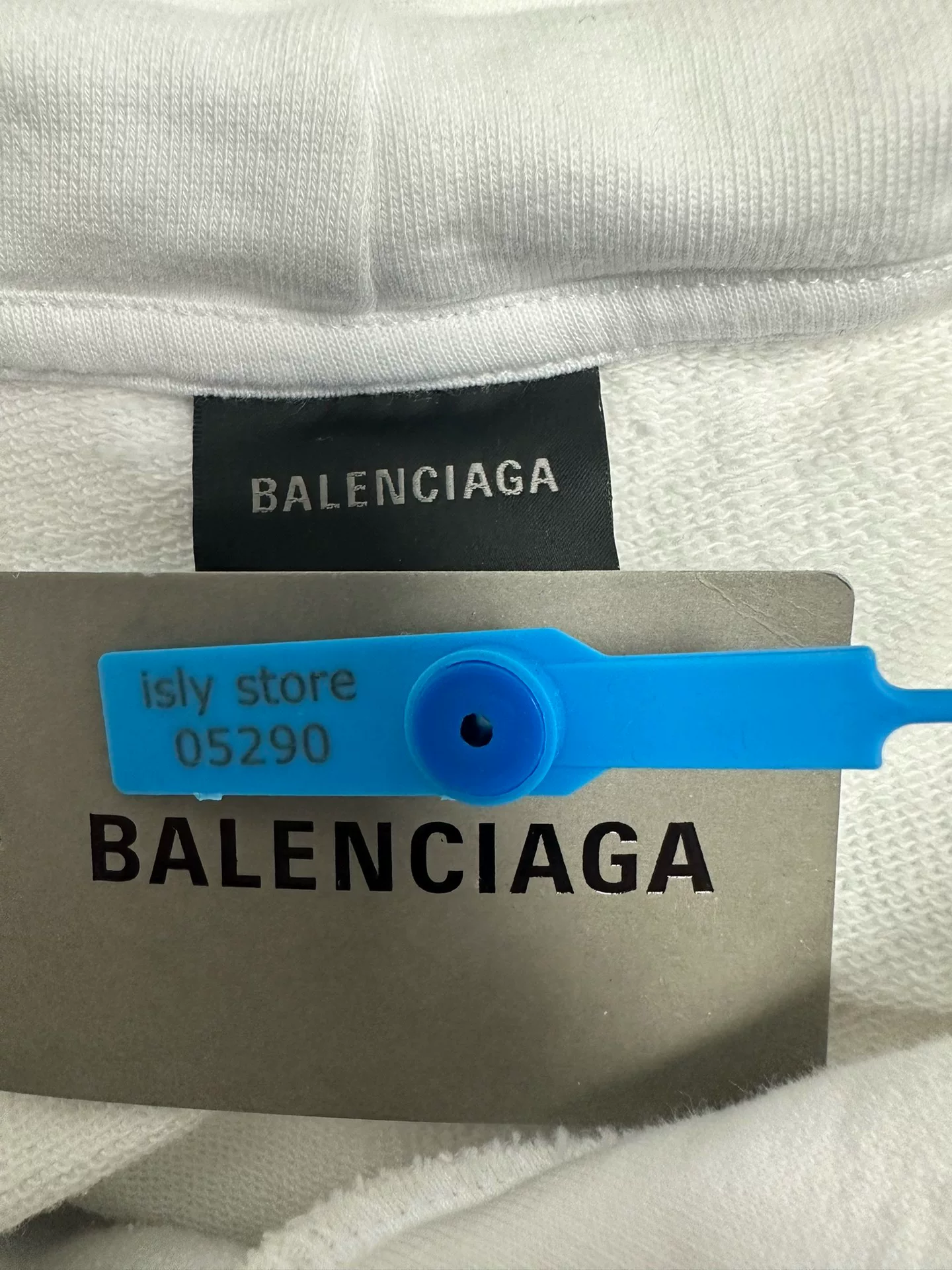 Balenciaga Paris Print Pullover Hoodie — back
