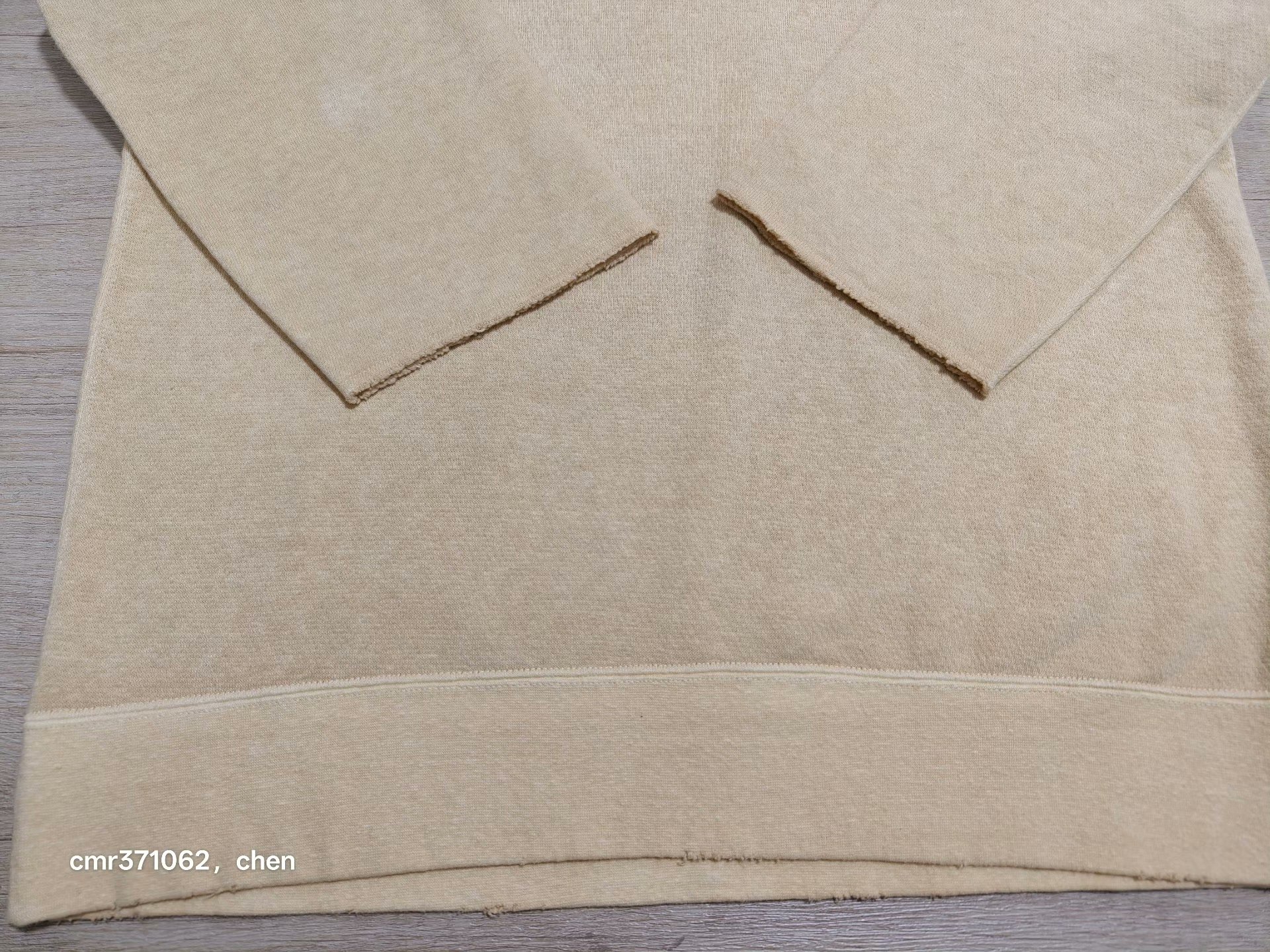 VISVIM 21AW JUMBO SWEAT 3/4 UNEVEN DYE — label