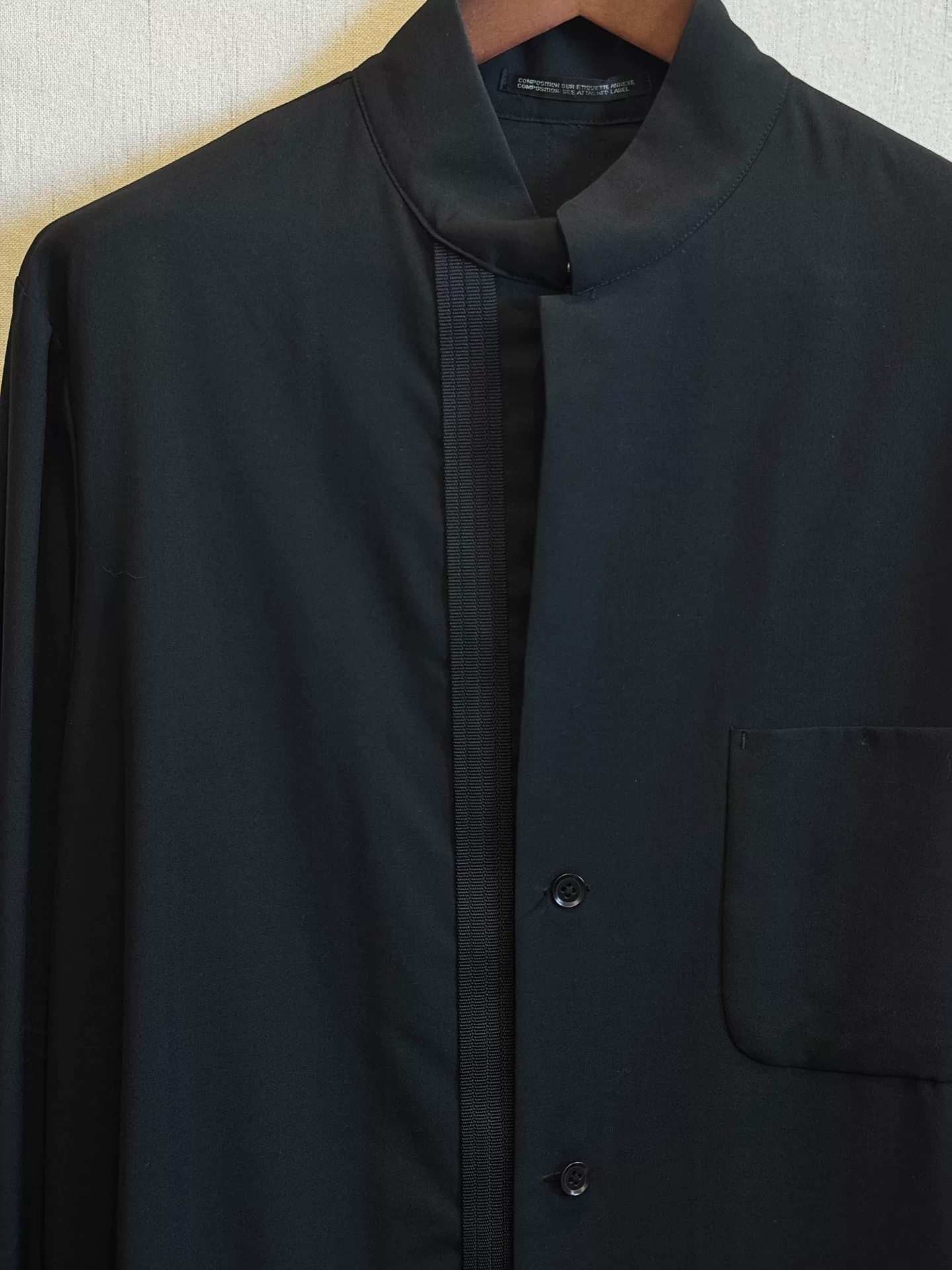 Yohji Yamamoto 00ss Black Safety Belt Jacket — front