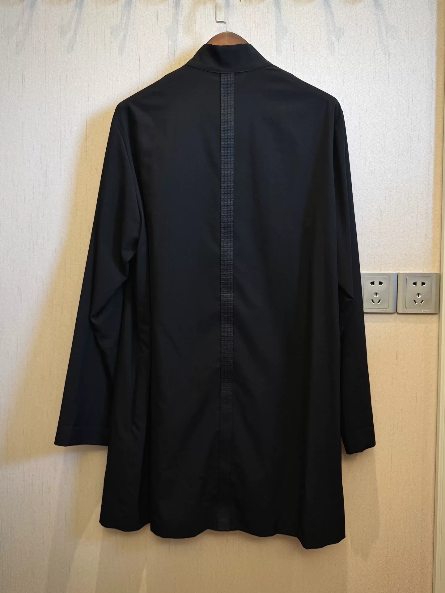Yohji Yamamoto 00ss Black Safety Belt Jacket — detail