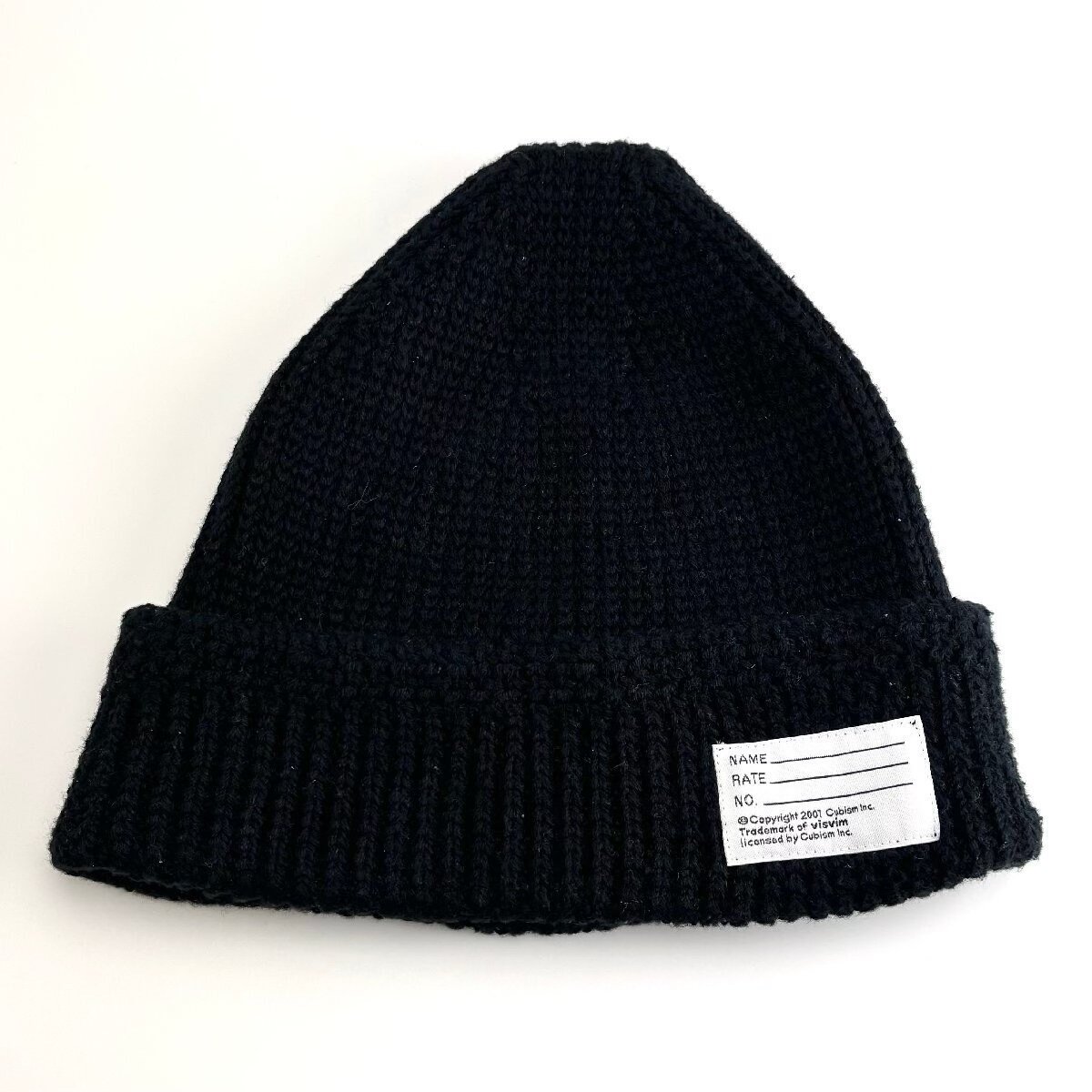 Visvim Cotton Knit Beanie Black