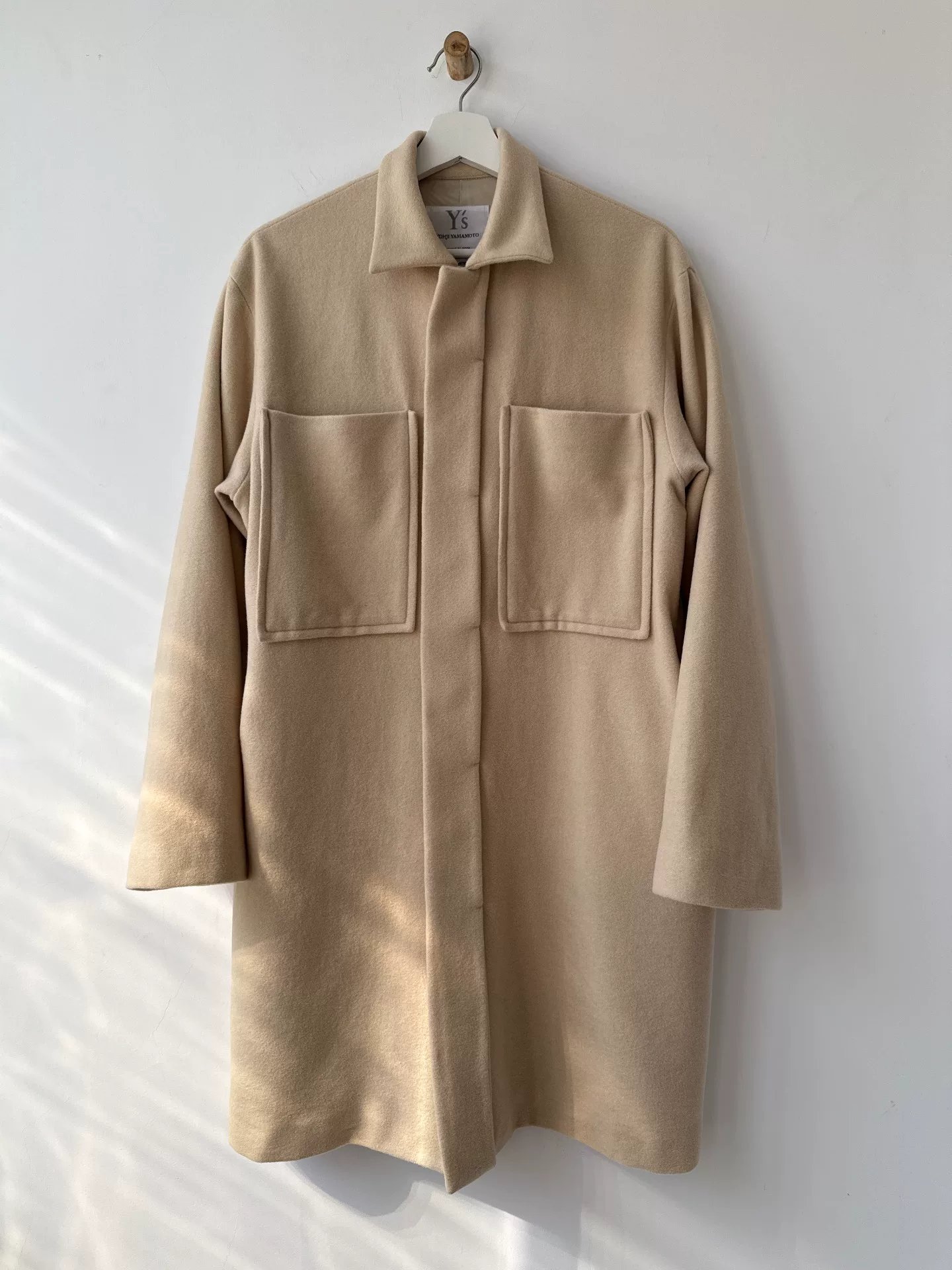 Yohji Yamamoto Y's 06AW Wool Coat — label