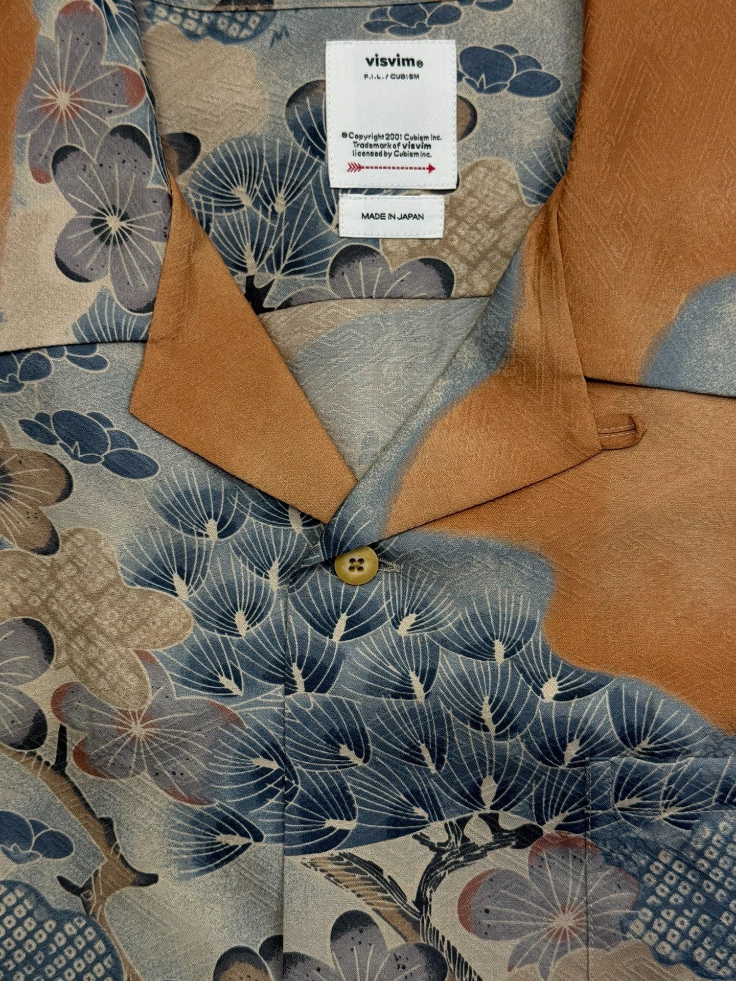 VISVIM 25SS CROSBY SHIRT S/S JACQUARD SILK — front