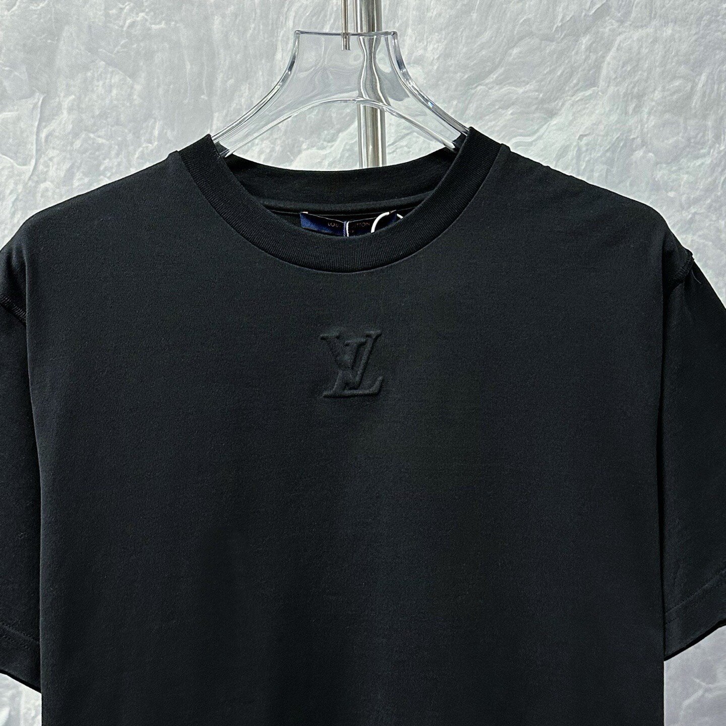 Louis Vuitton Black Letter Emboss Short-Sleeve — front