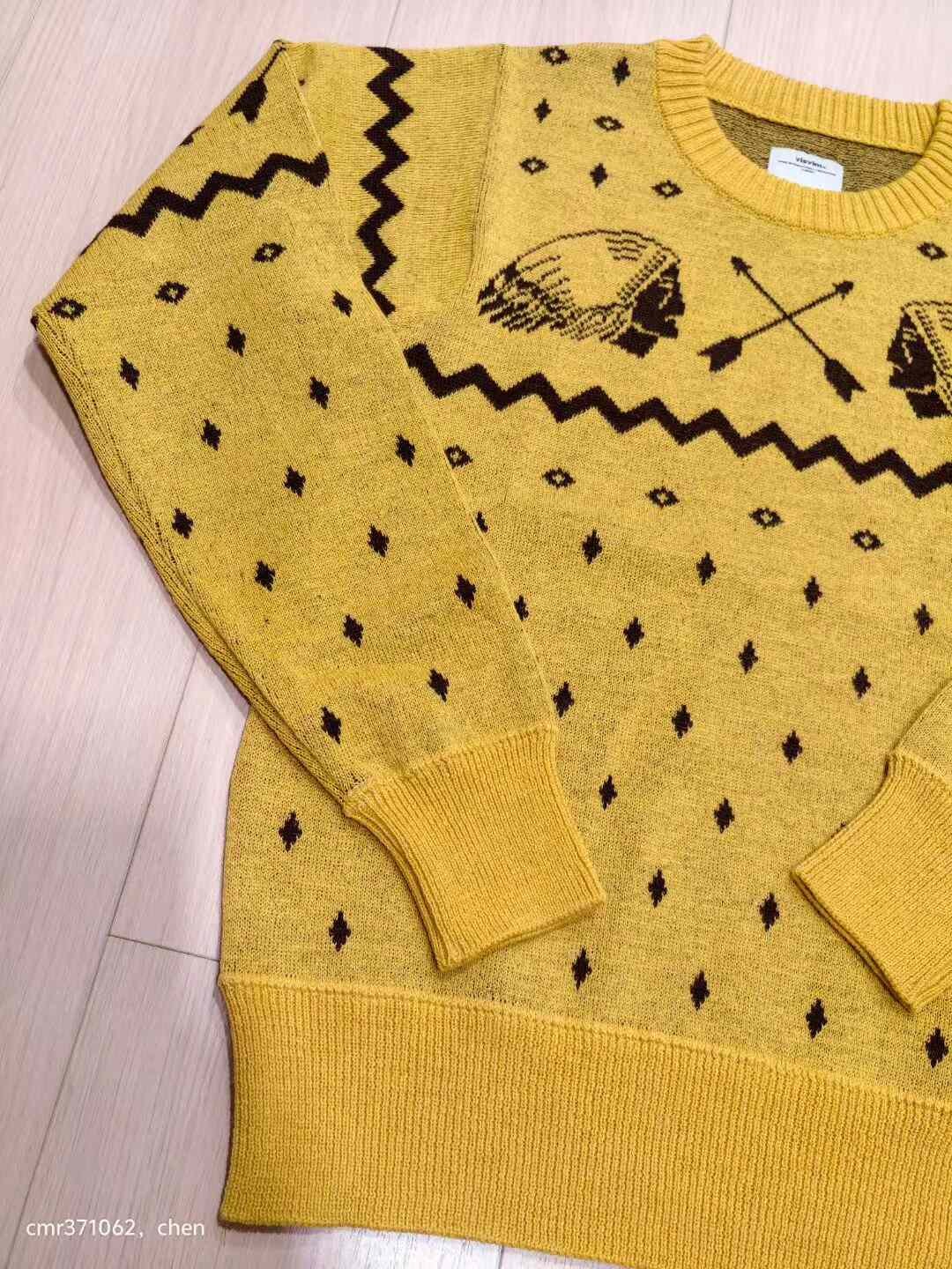 visvim 17AW Vntg Native Jacquard Knit — front