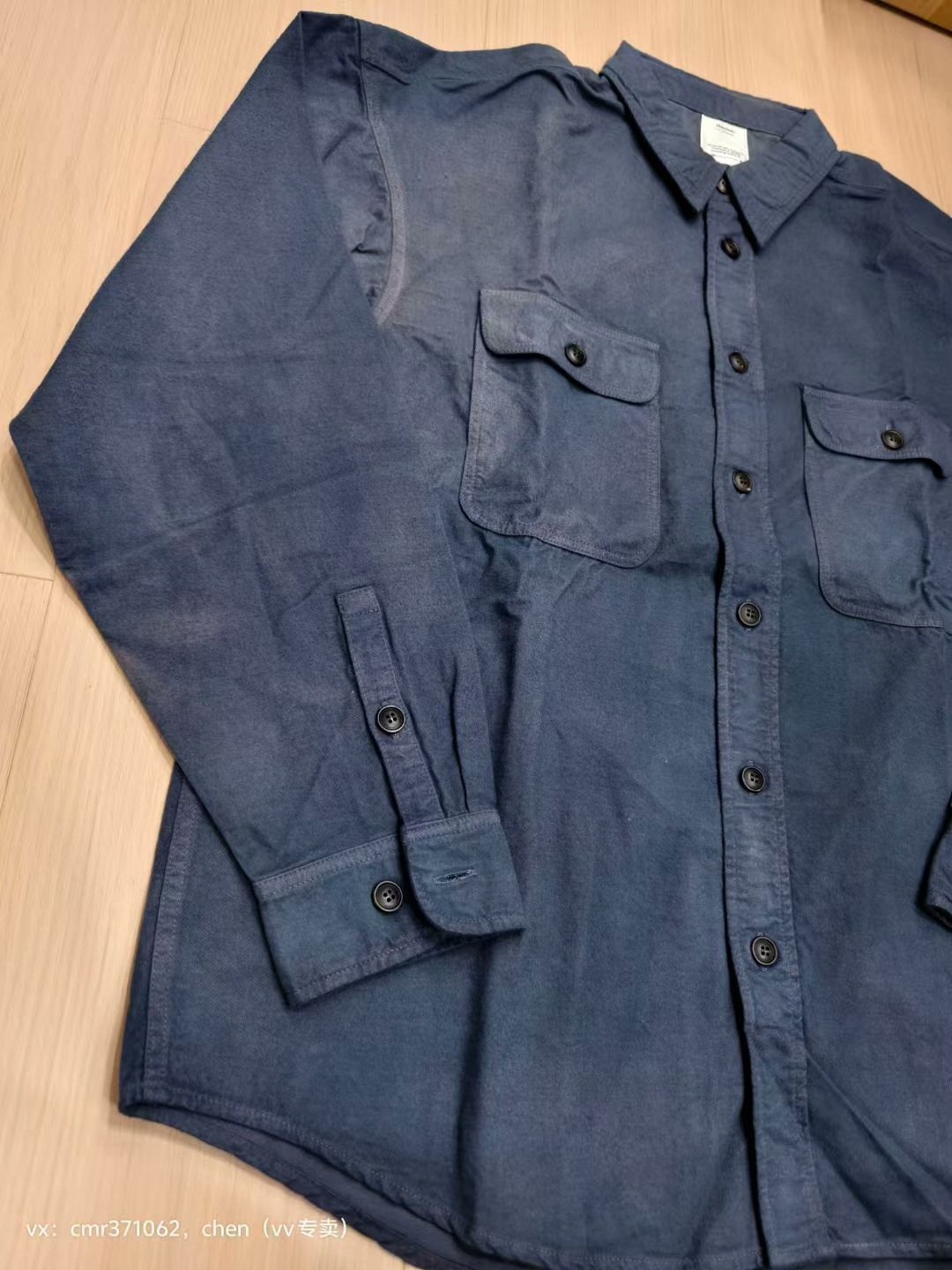 visvim 20SS Lumber Shirt L/S Uneven Dye — front