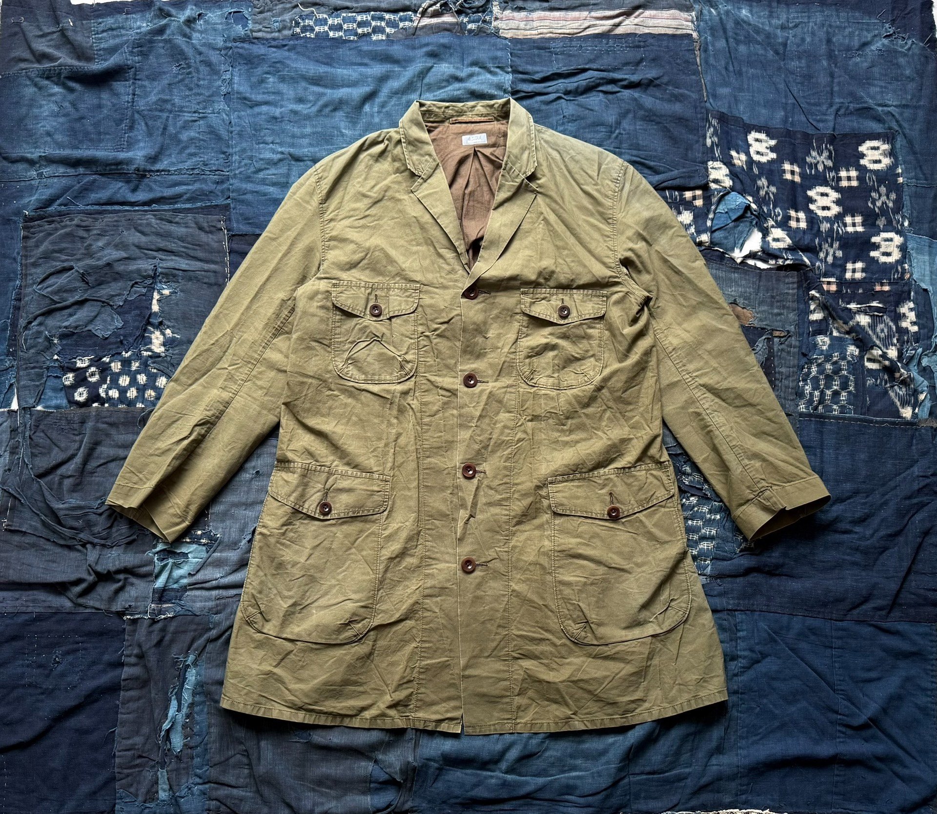 KOLOR Distressed Four-Pocket Workwear Jacket