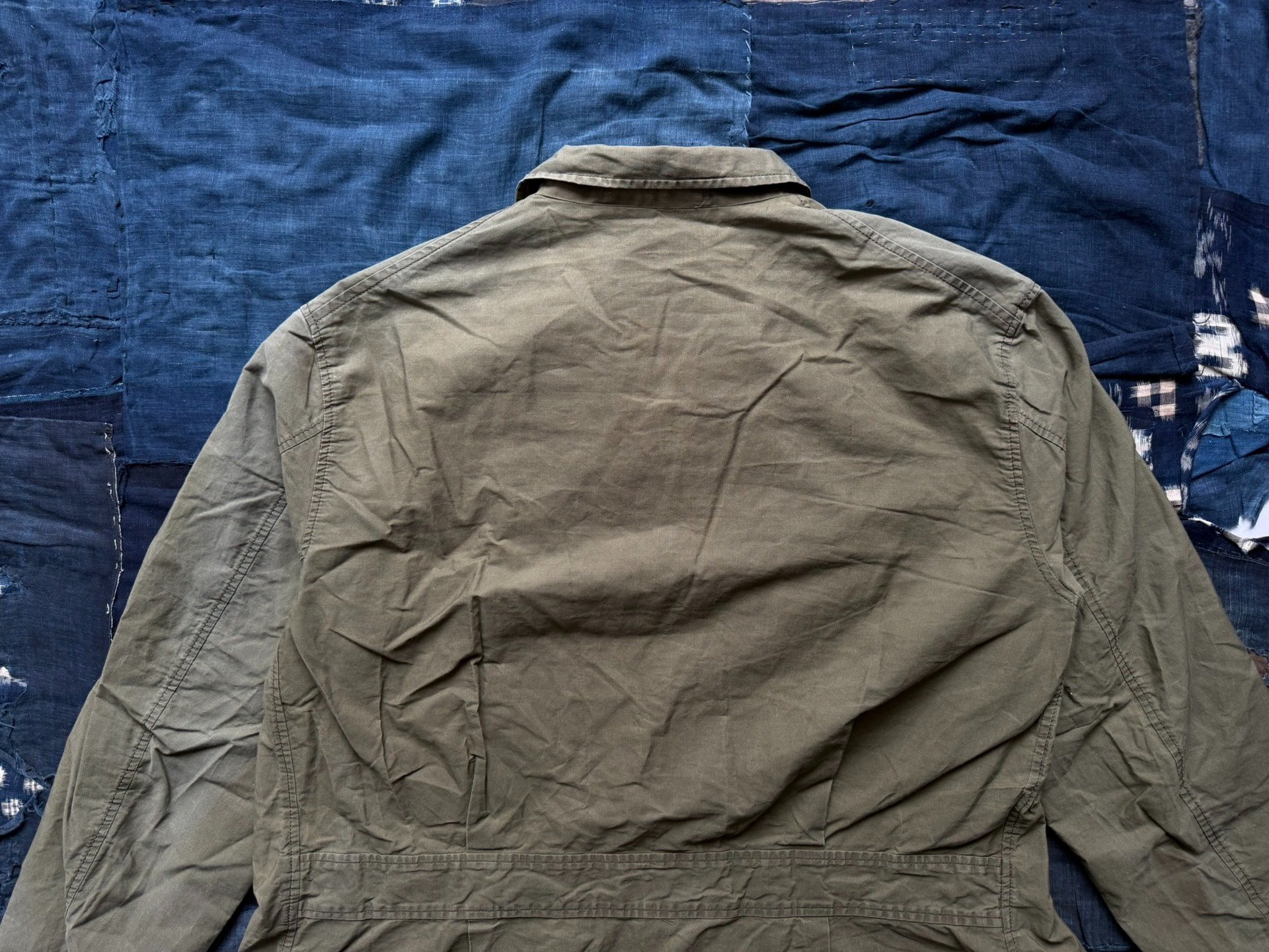 KOLOR Distressed Four-Pocket Workwear Jacket — label