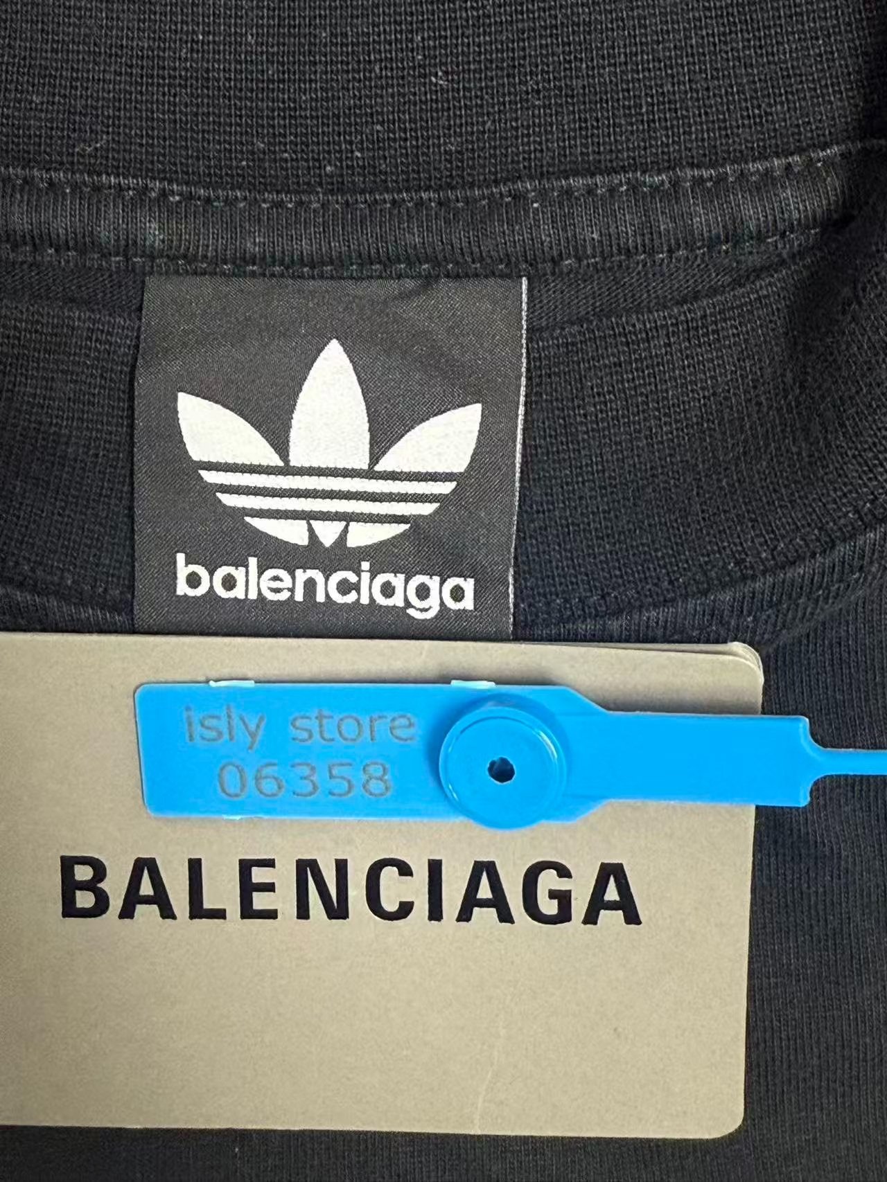Balenciaga x adidas Round-Neck Short-Sleeve T-Shirt — back