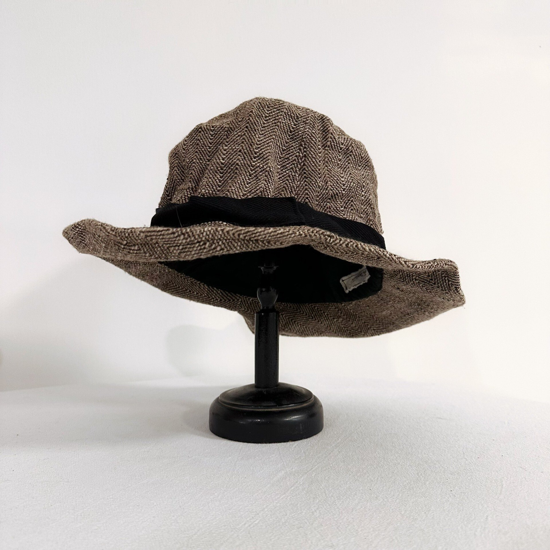 Andrew Driftwood Walnut Dye Bucket Hat — detail