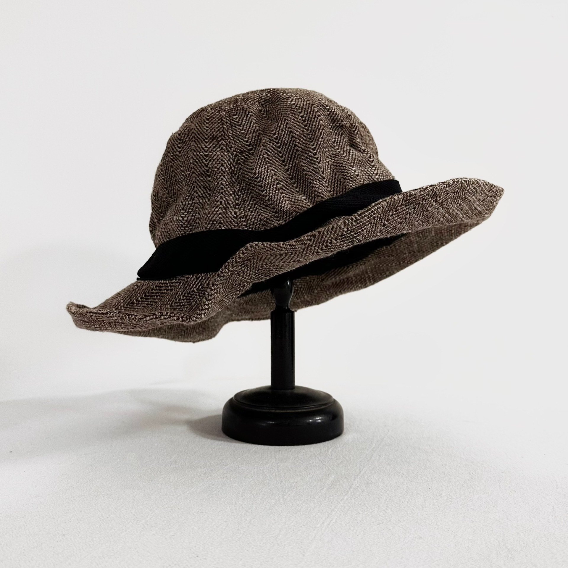 Andrew Driftwood Walnut Dye Bucket Hat — front