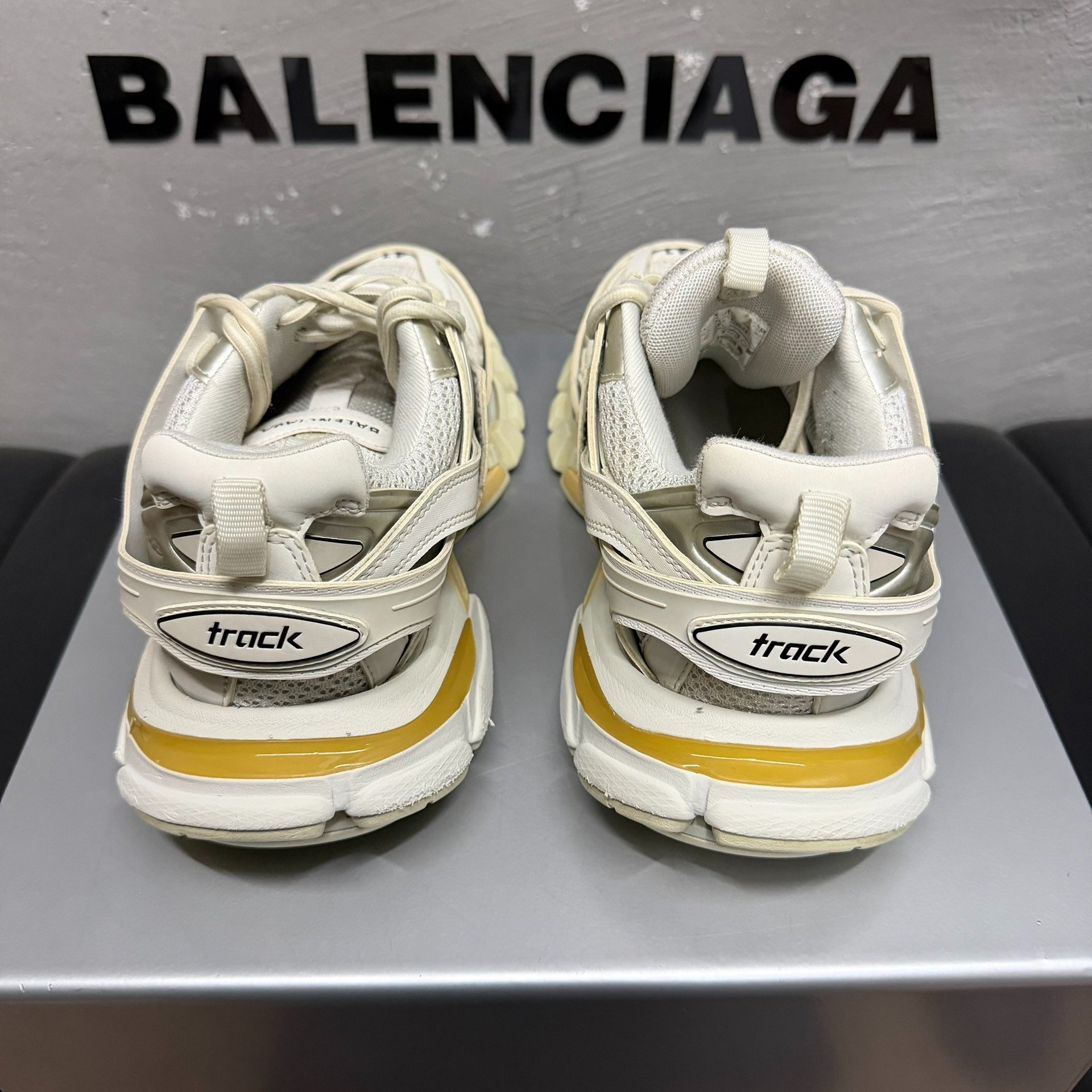 Balenciaga Track Dad Shoes — label