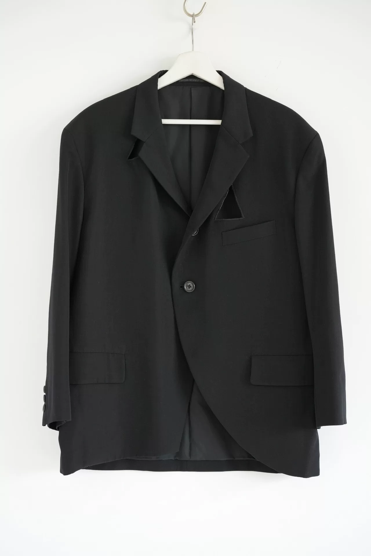 Yohji Yamamoto 92SS Triangle Cutout Blazer