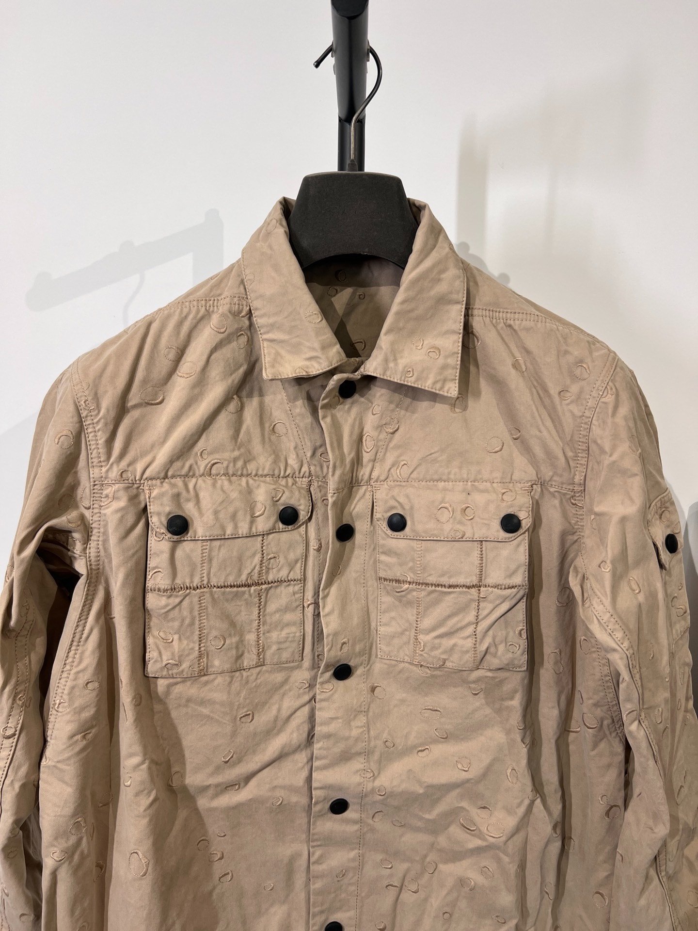 Boris Bidjan Saberi Khaki Workwear Shirt Jacket — detail