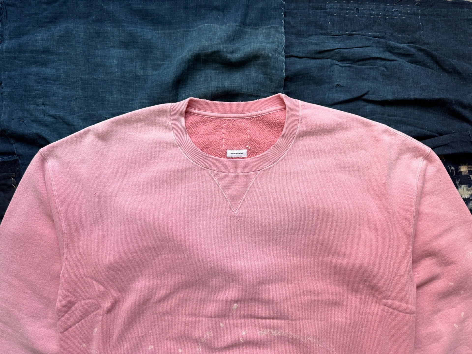 VISVIM 26SS JUMBO SB L/S Distressed Sweatshirt — detail