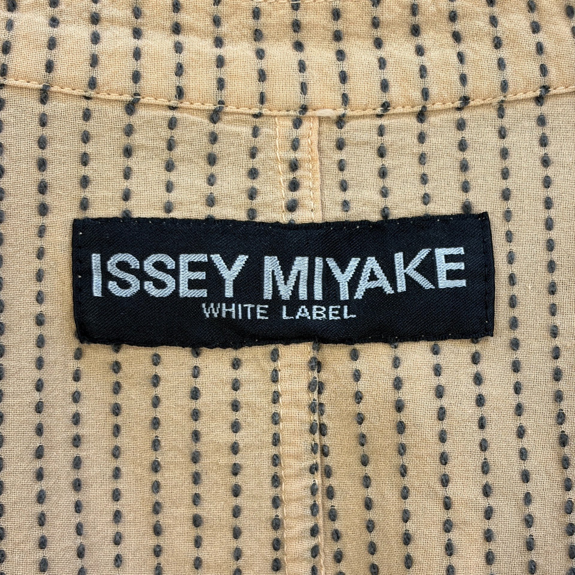 Issey Miyake 04SS Hand-Stitched Blazer — label