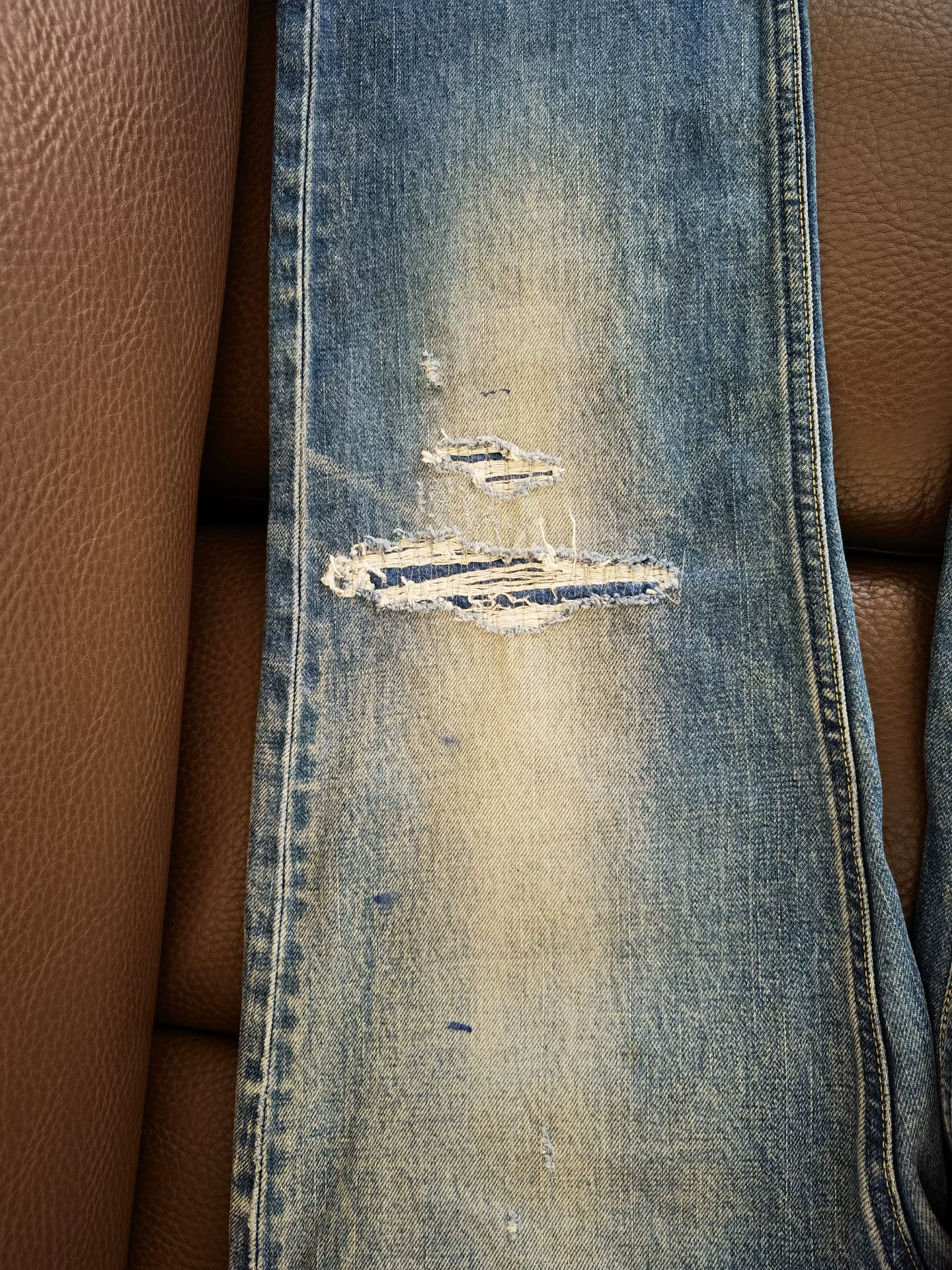Visvim 18SS 03D14 Washed Jeans — label