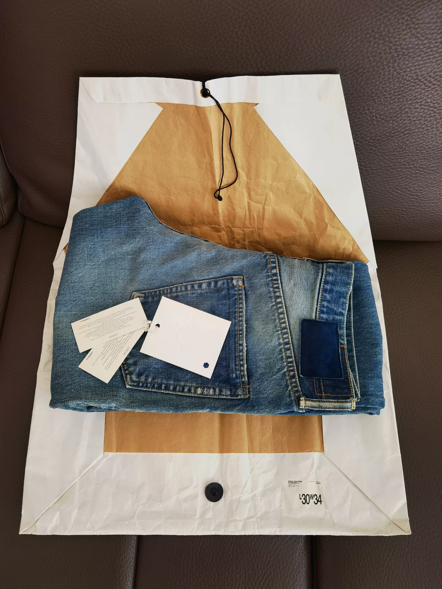 Visvim 18SS 03D14 Washed Jeans — detail