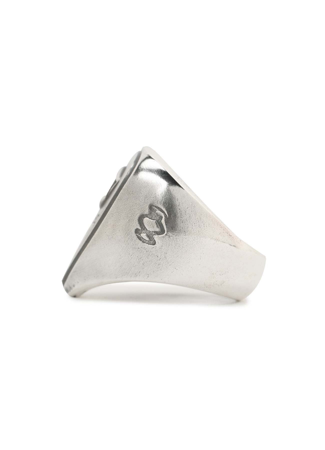 Yohji Yamamoto Gothic Vampire Silver Ring — label