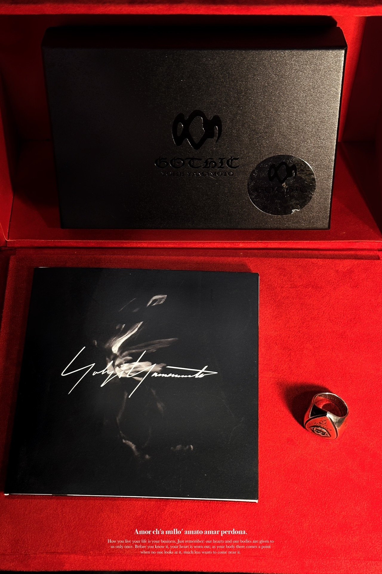 Yohji Yamamoto Gothic Vampire Silver Ring — detail