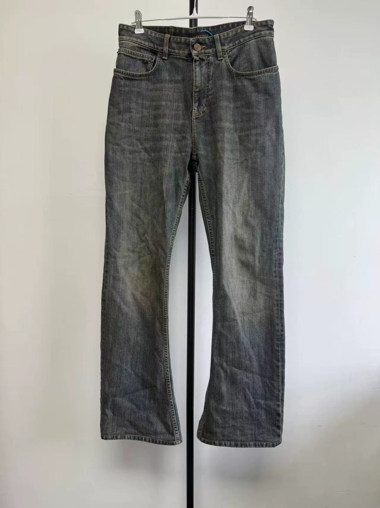 Balenciaga Logo Straight-Leg Jeans