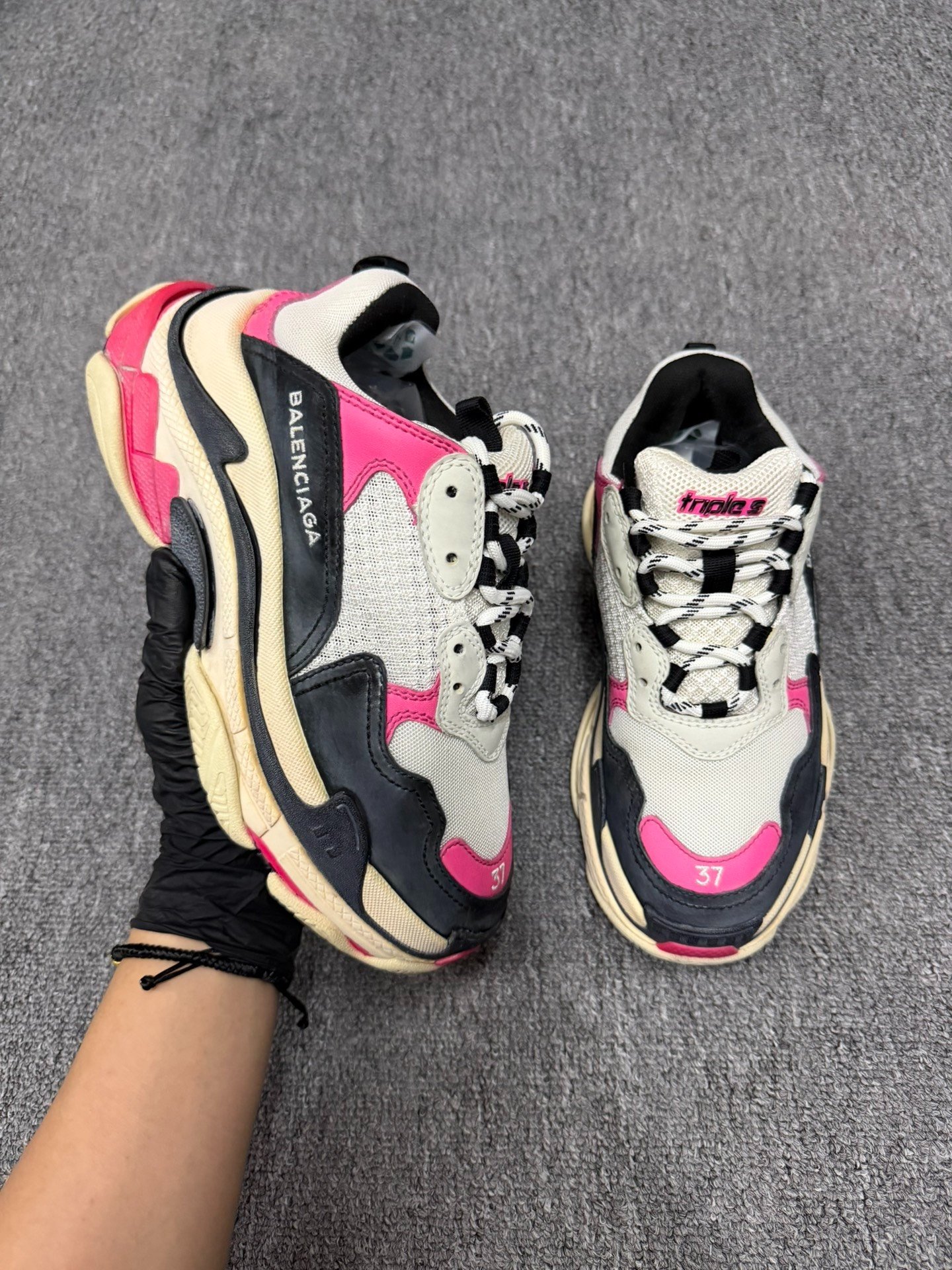 Balenciaga Triple S Dad Shoes — detail