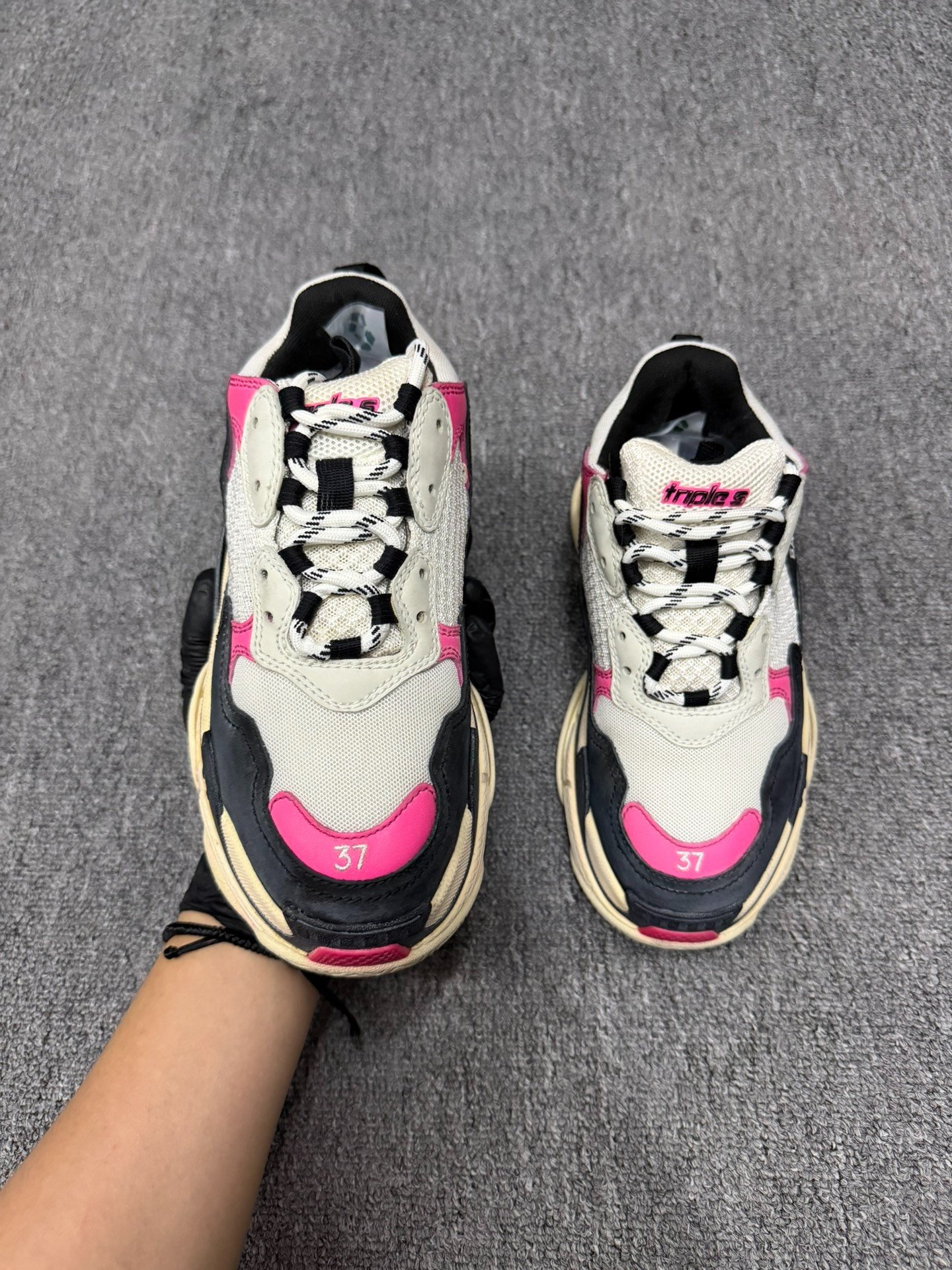 Balenciaga Triple S Dad Shoes — back