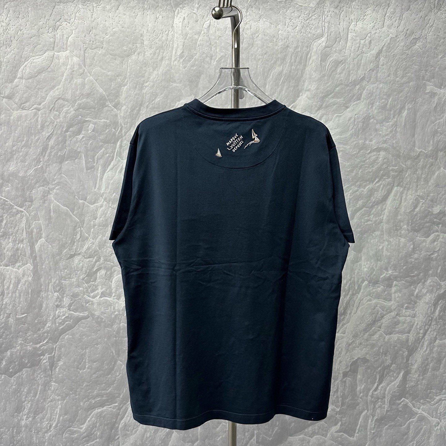 Louis Vuitton SS25 Embroidered Sailboat Letter T-Shirt — back