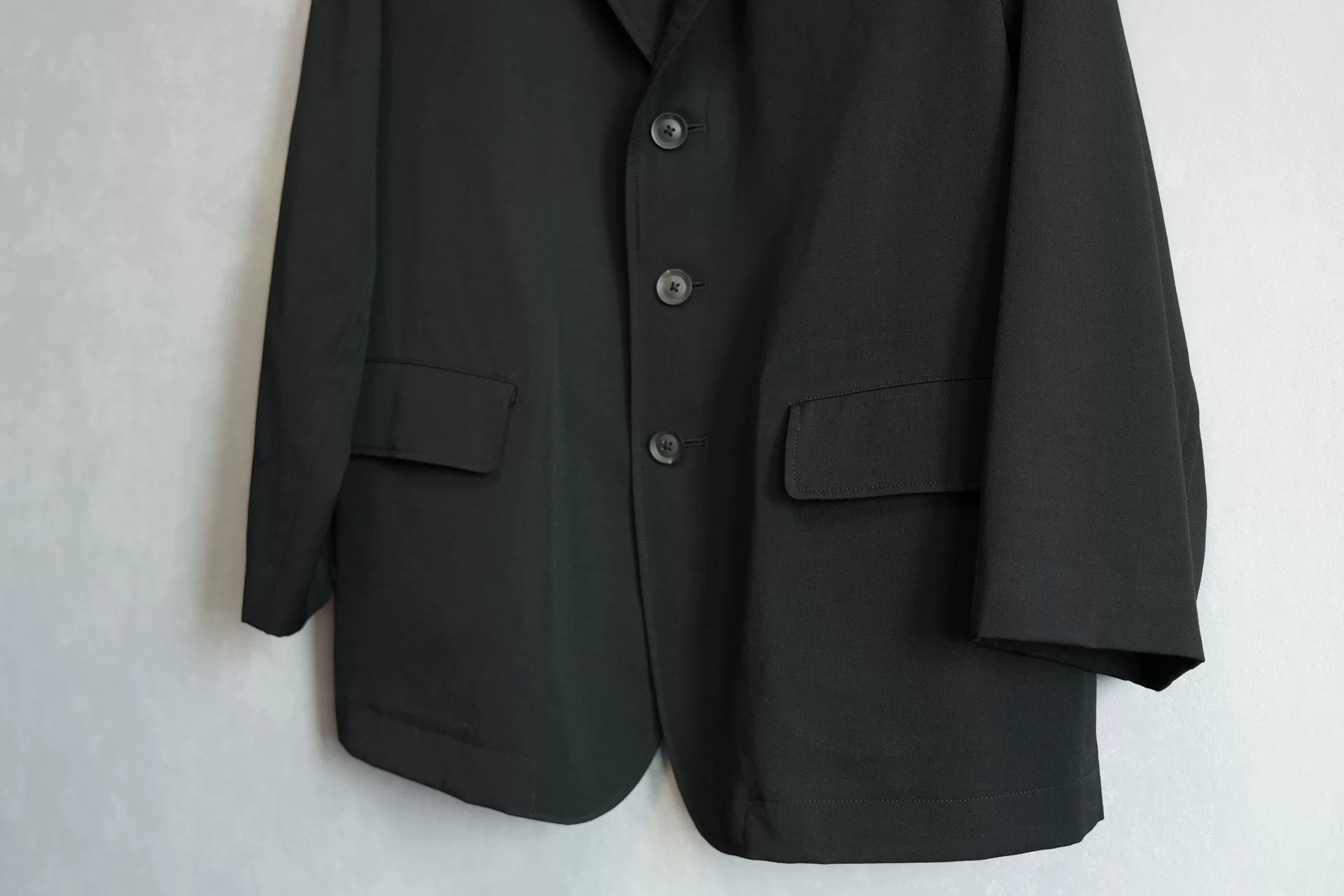 Yohji Yamamoto 19AW Black Wool Jacket — label